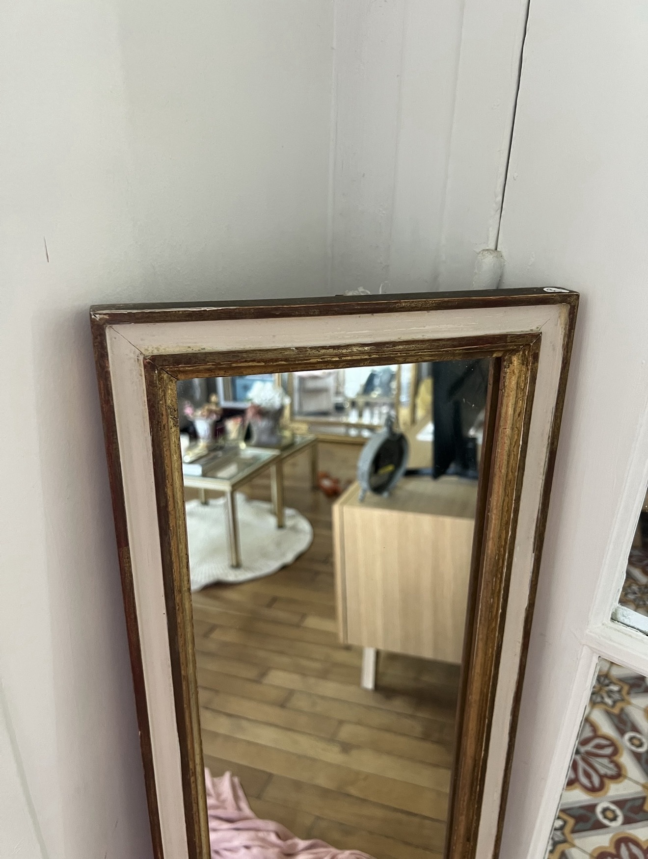 Miroir rectangulaire ancien – Image 2