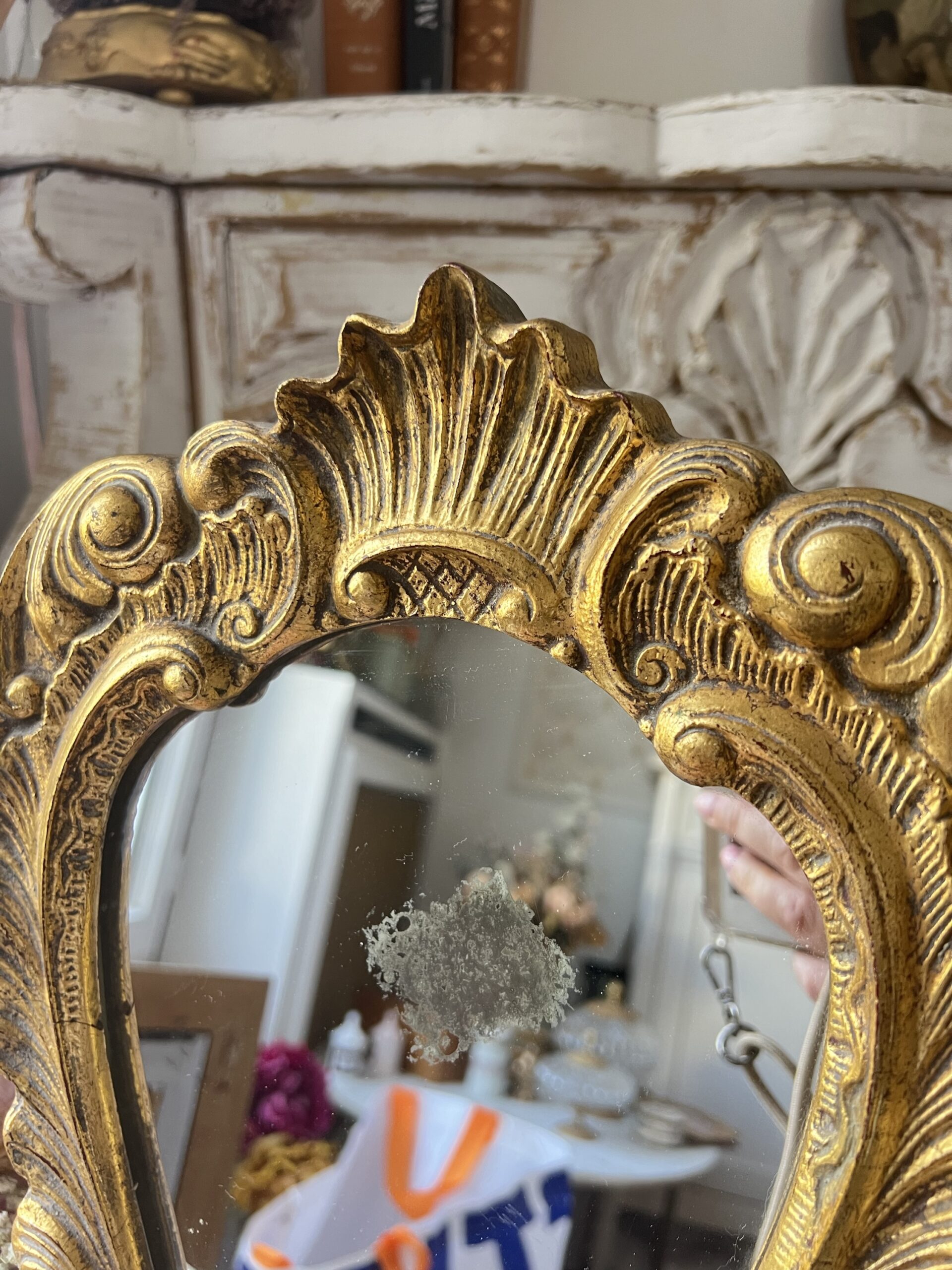 Miroir sur pied ancien – Image 5