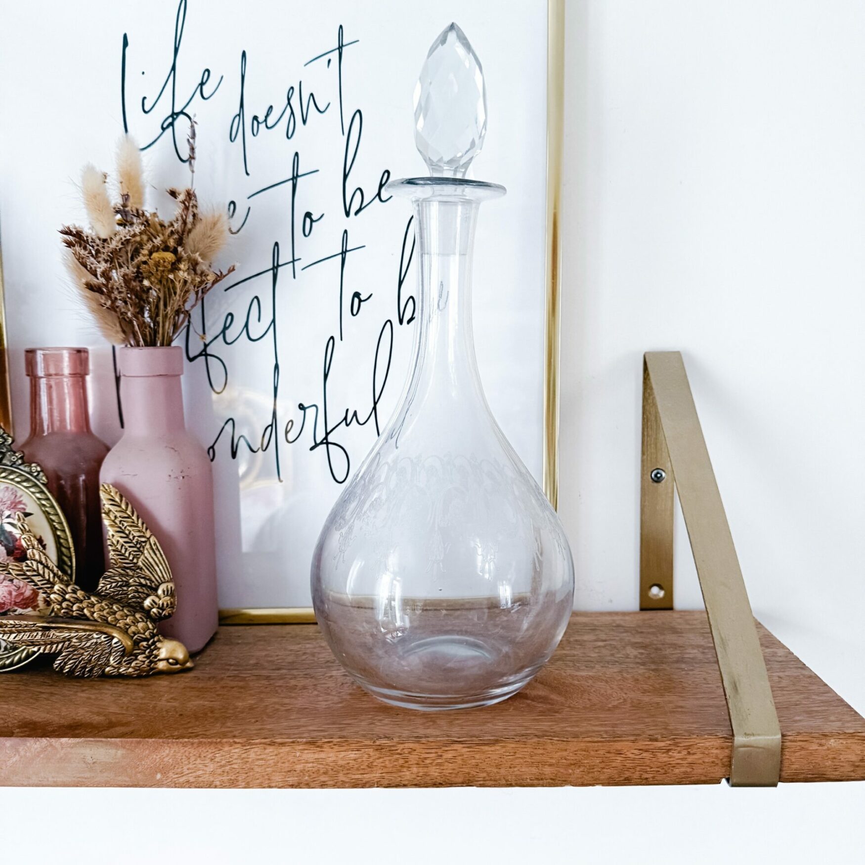 Carafe gravée