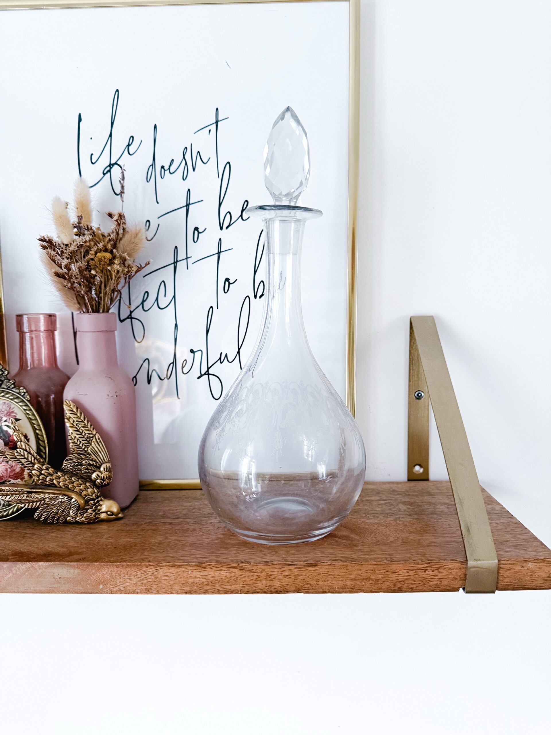 Carafe gravée