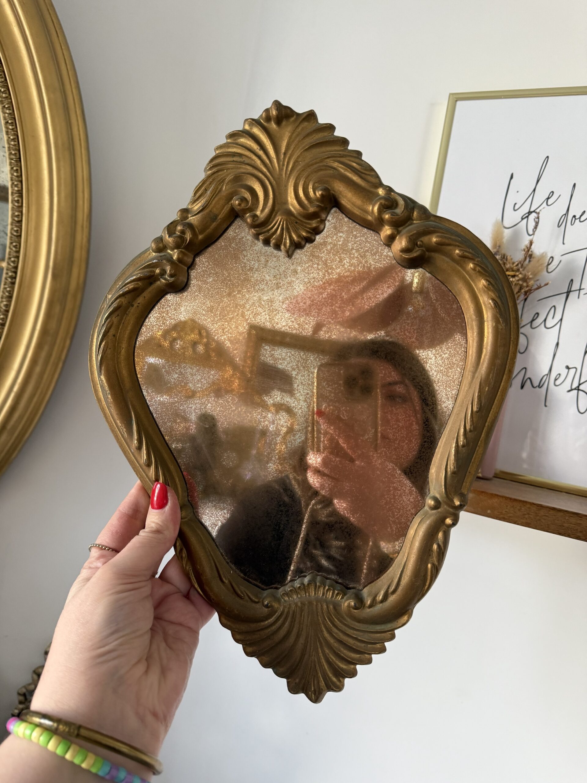 Miroir rocaille piqué – Image 3