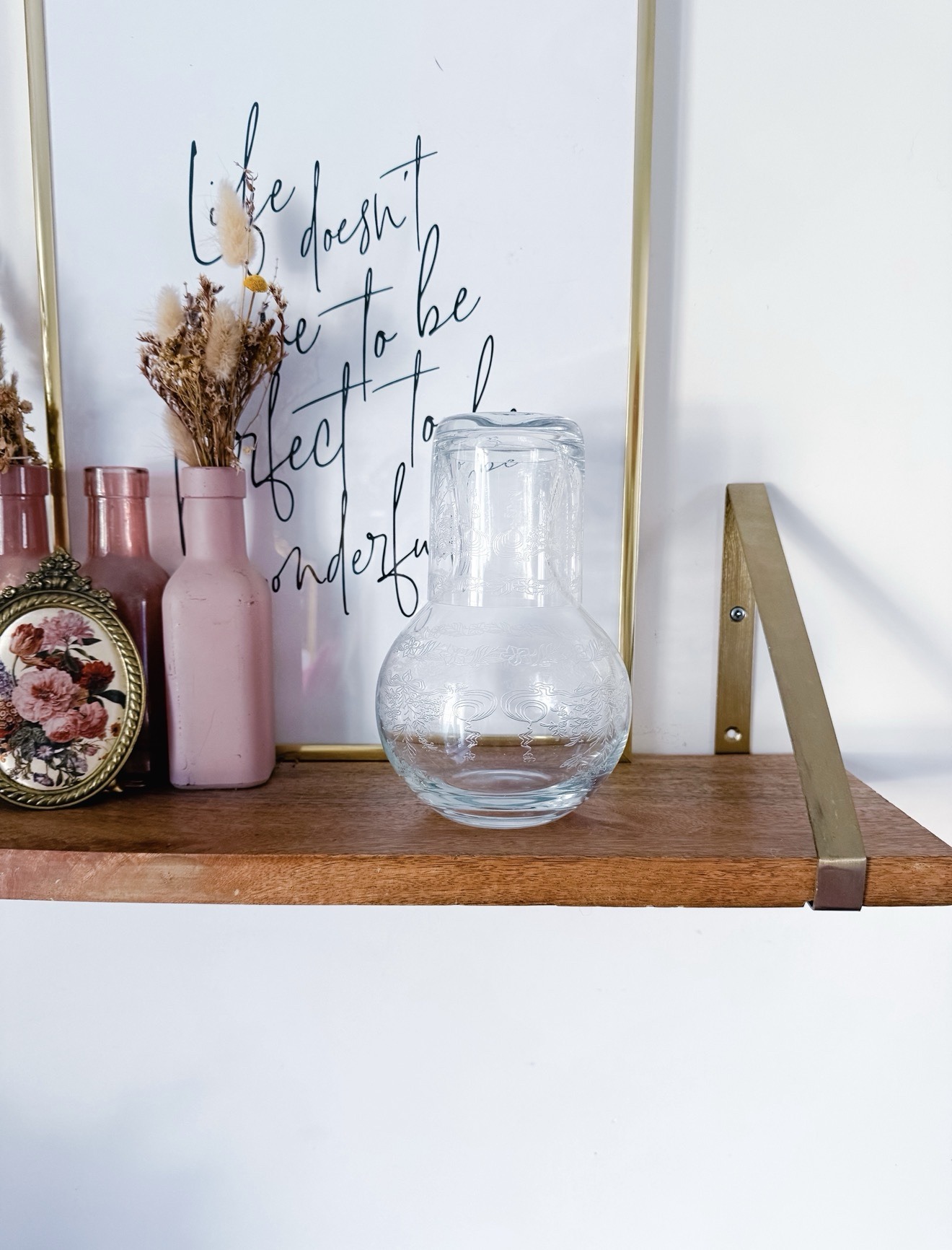 Carafe et son verre