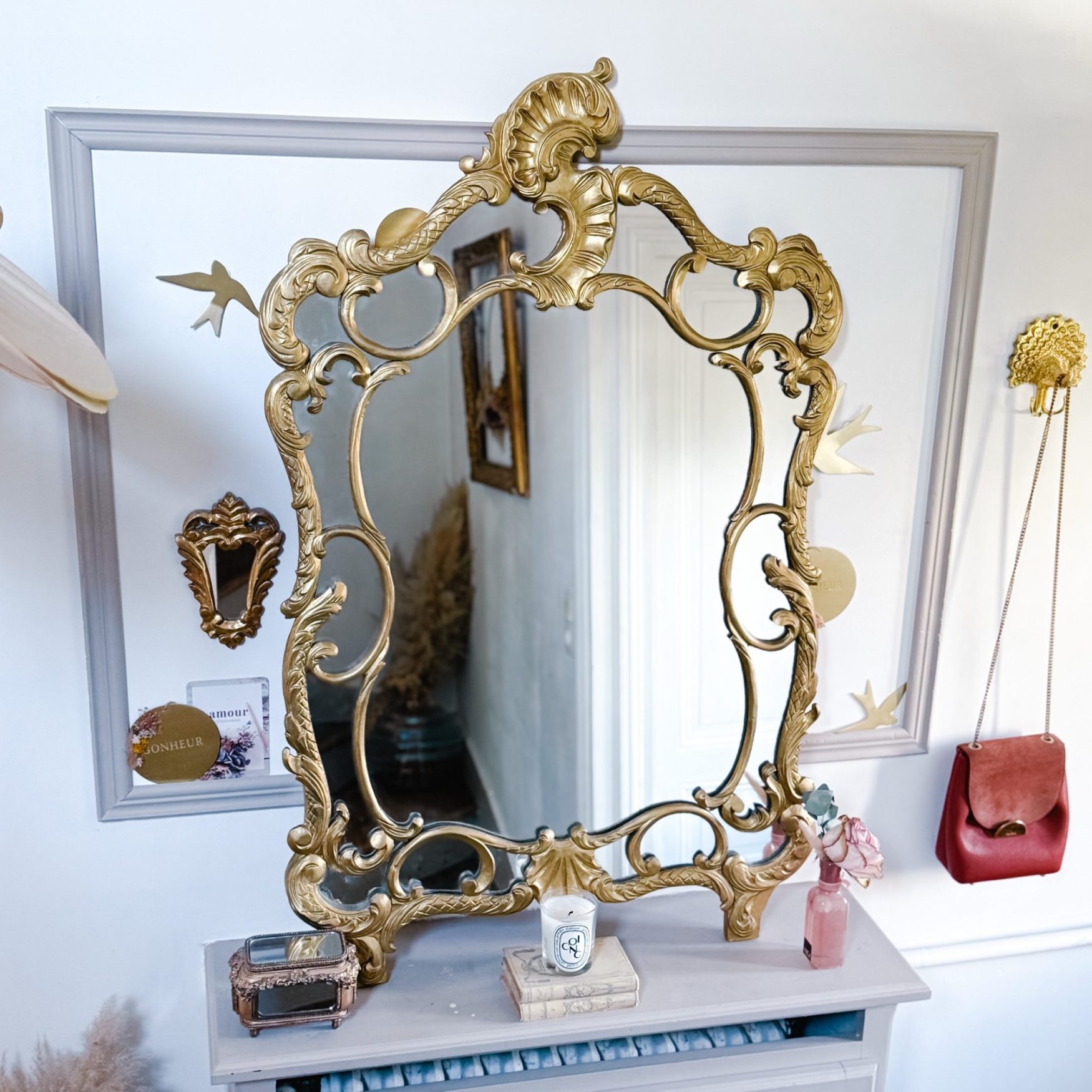 Miroir parecloses ancien