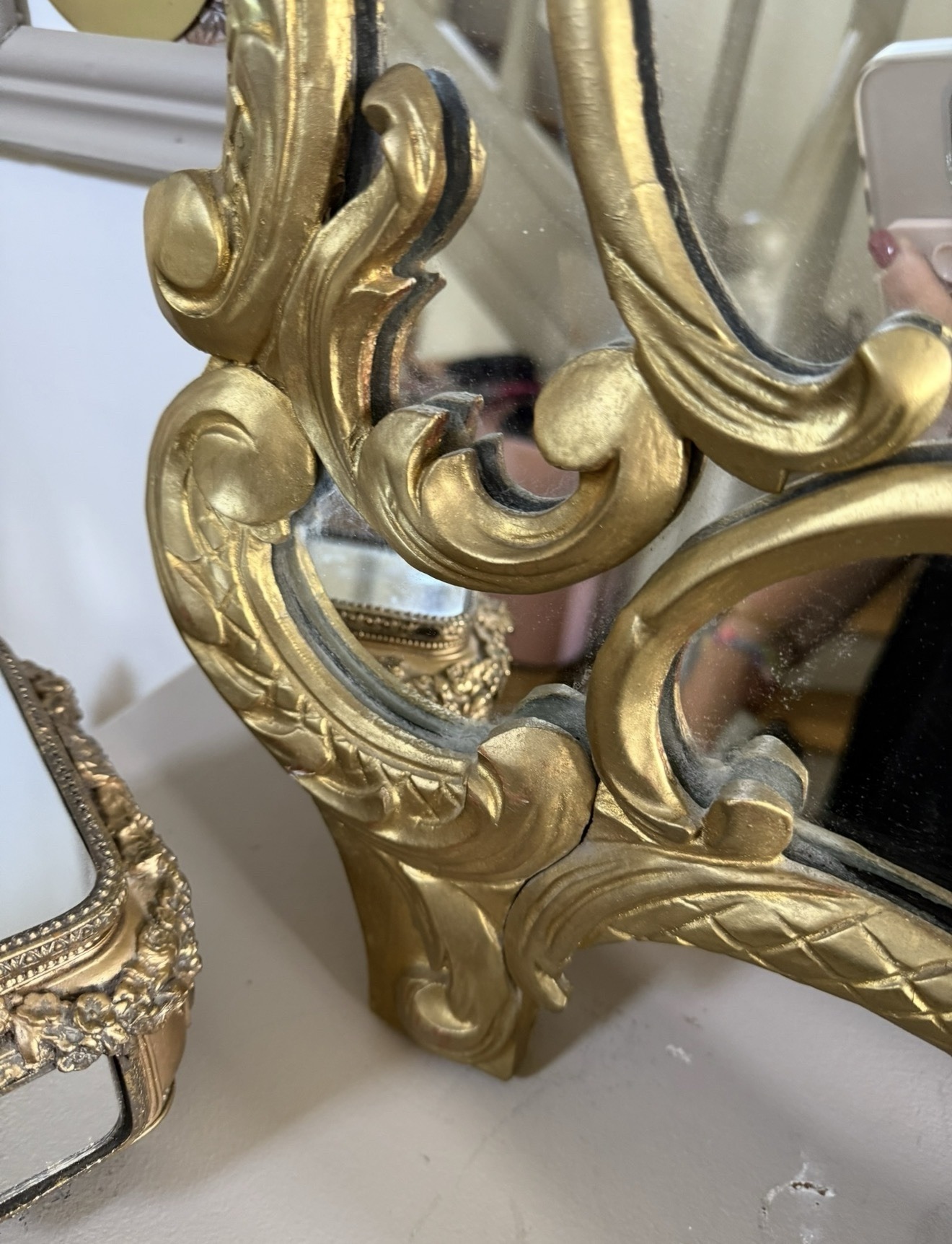 Miroir parecloses ancien – Image 2