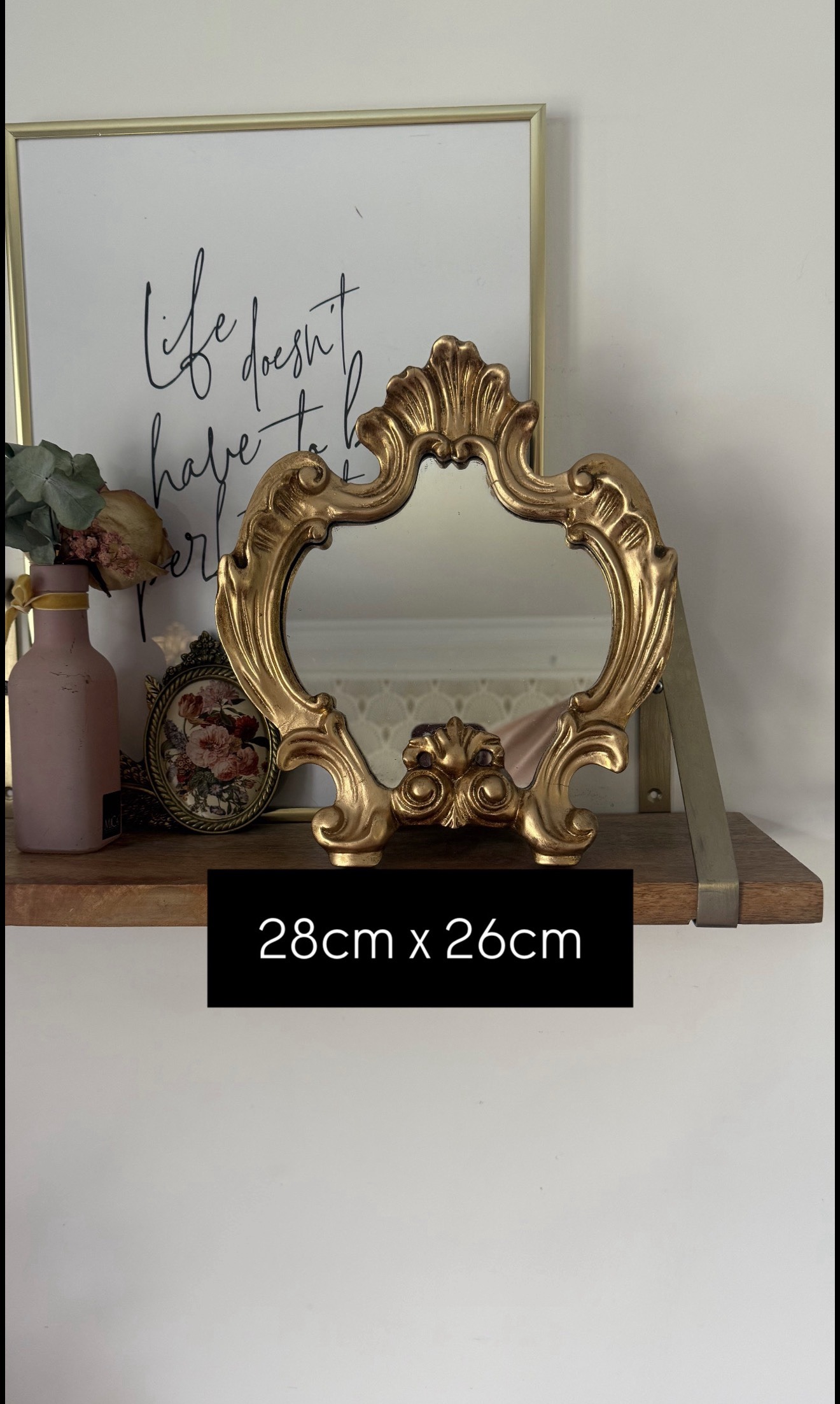 Miroir sur pied rocaille – Image 3