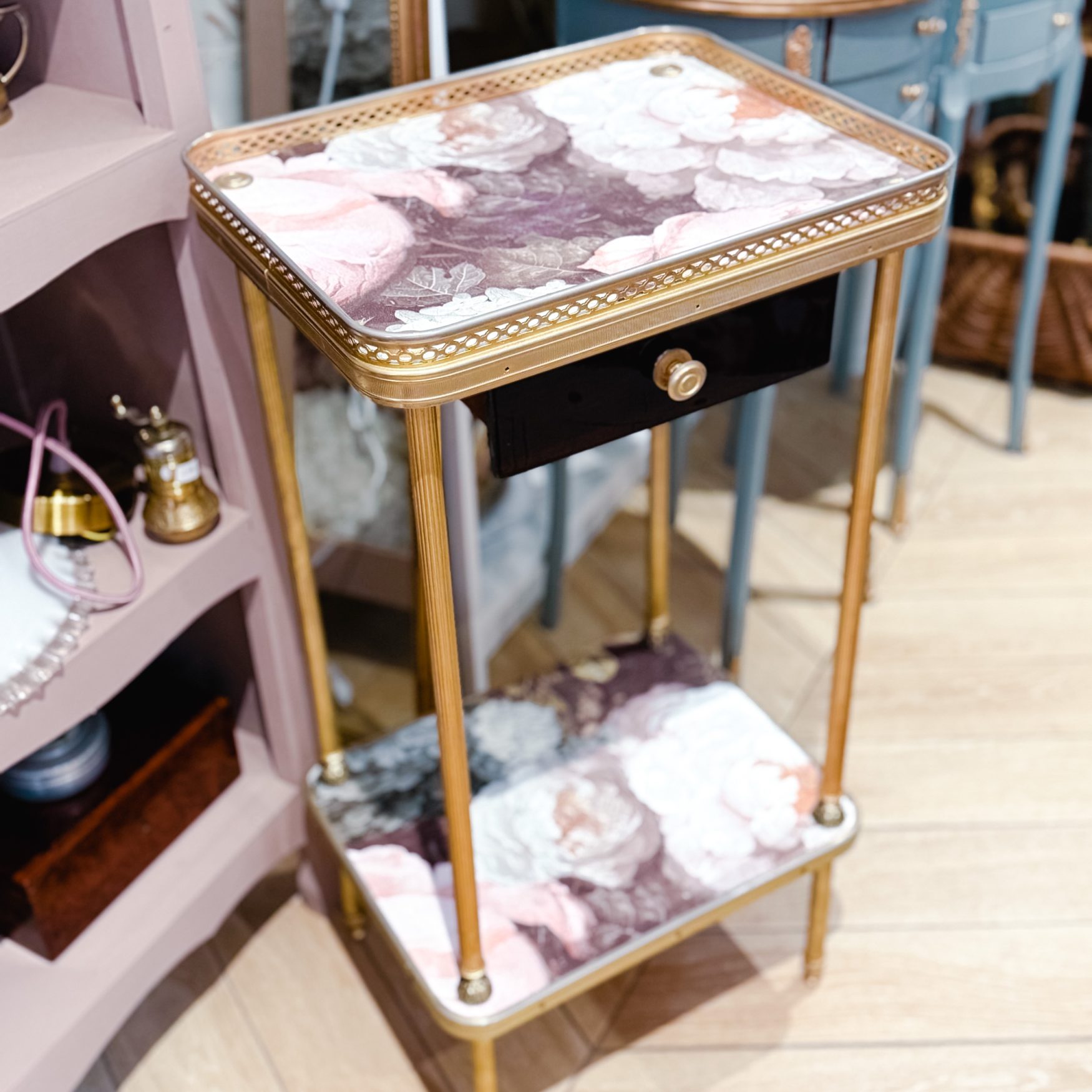 Console fleurie