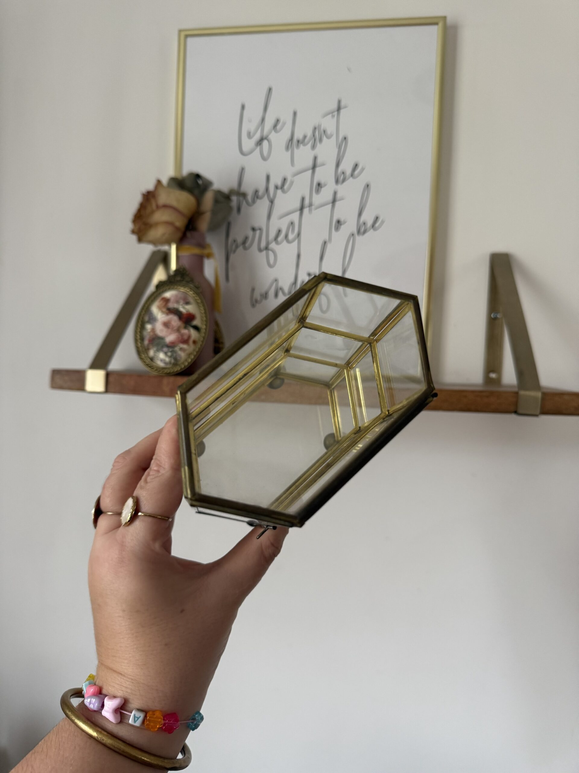 Vitrine verre et laiton – Image 5