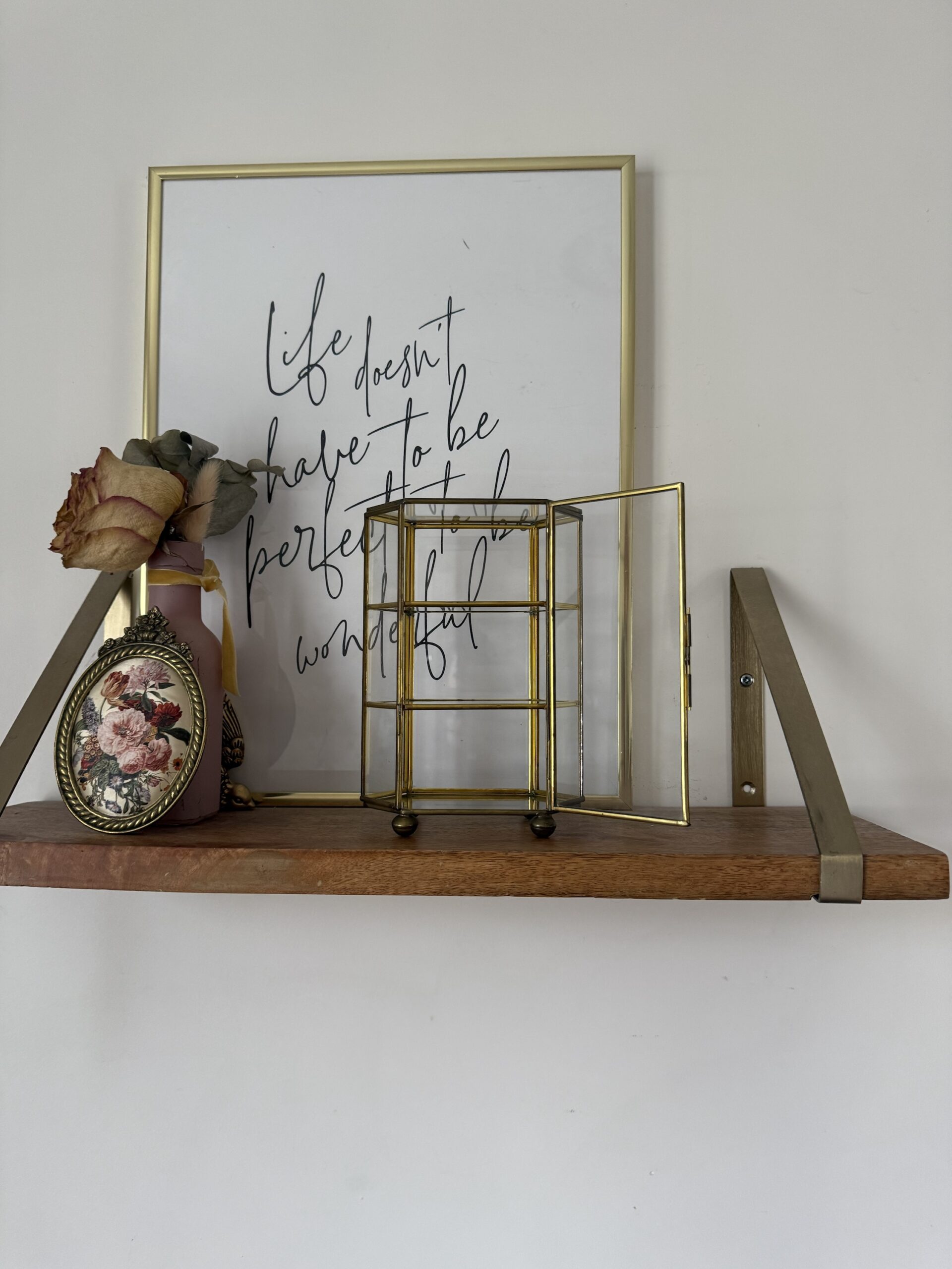 Vitrine verre et laiton – Image 2