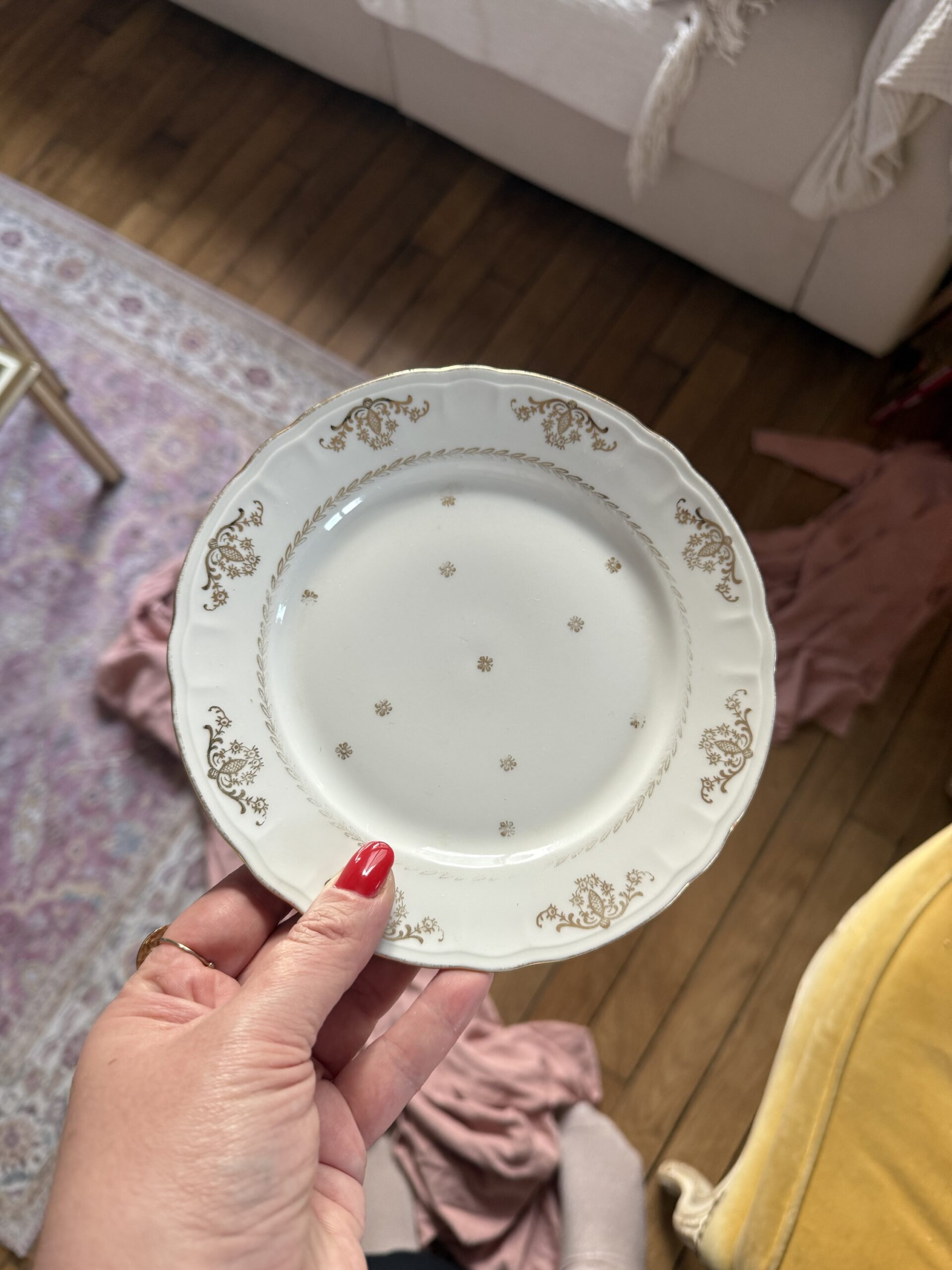 4 assiettes à dessert Leontine – Image 4