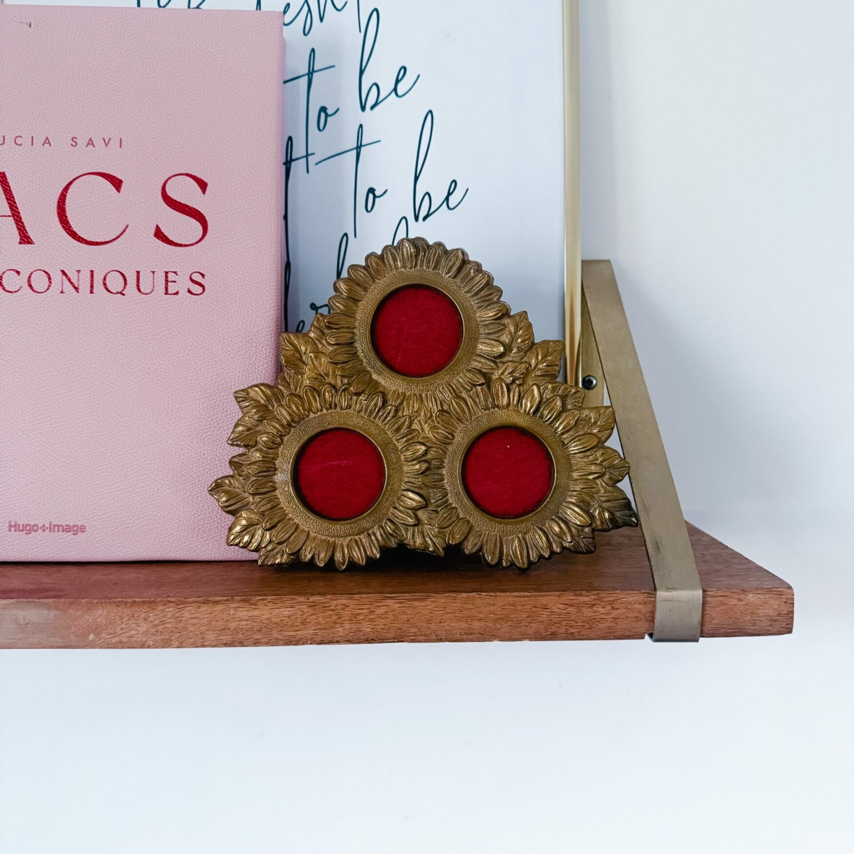 Cadre triptyque fleurs