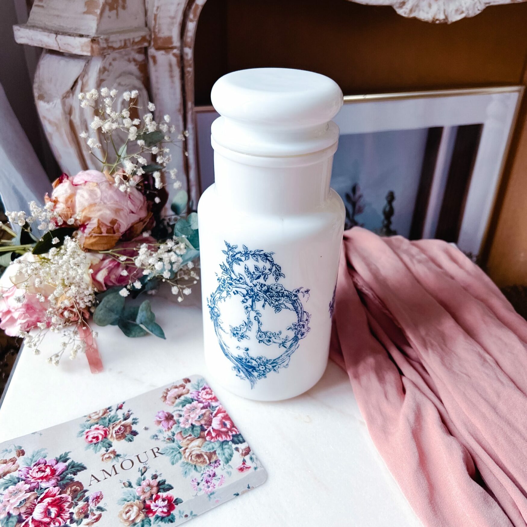 Grand pot opaline