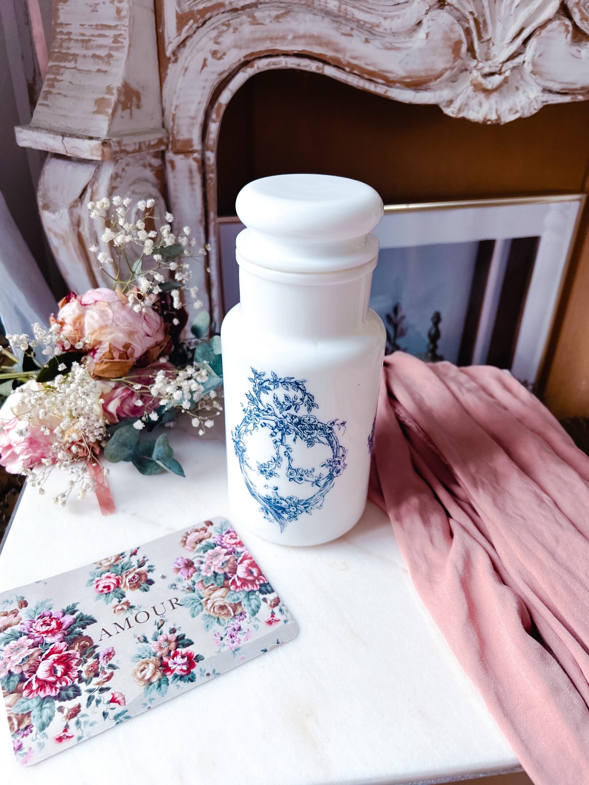 Grand pot opaline