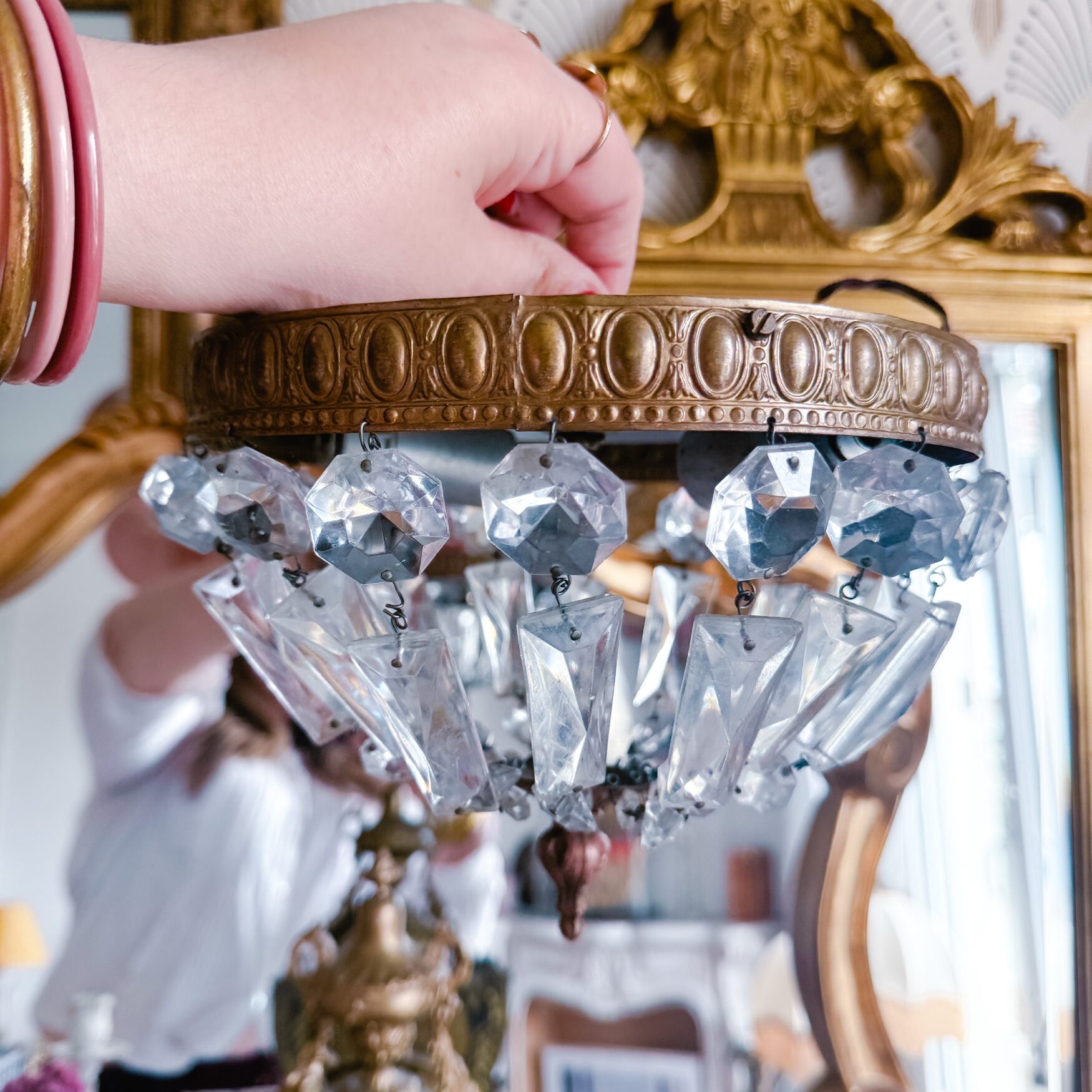 Plafonnier pampilles