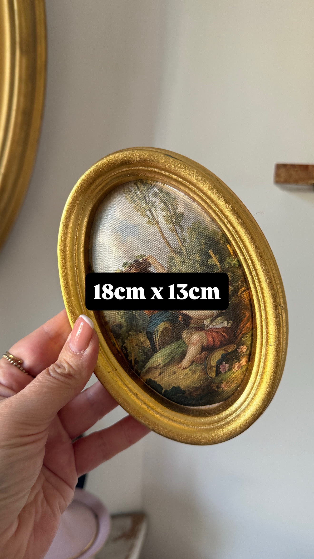Peinture sur soie ovale – Image 5