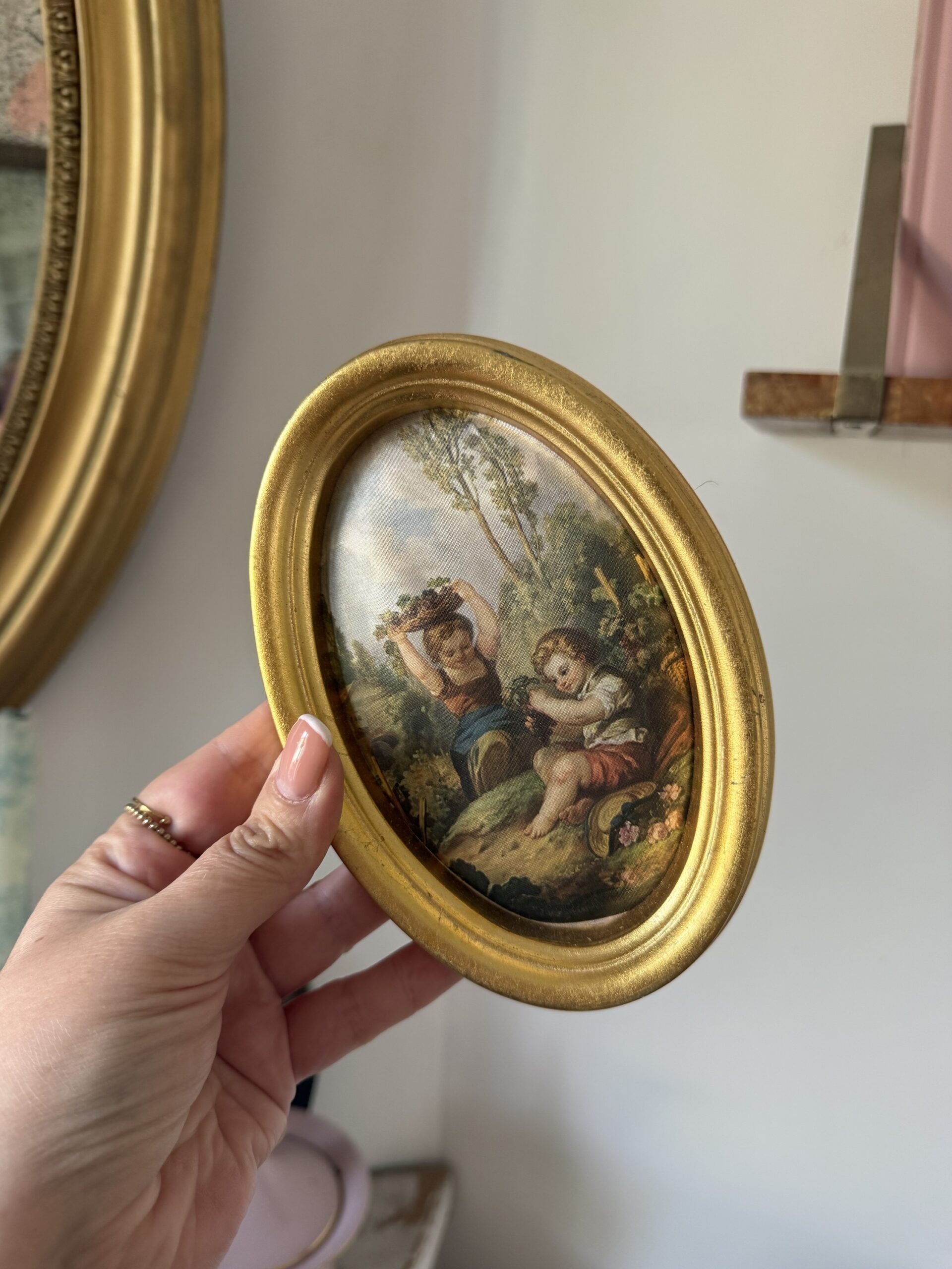 Peinture sur soie ovale – Image 2