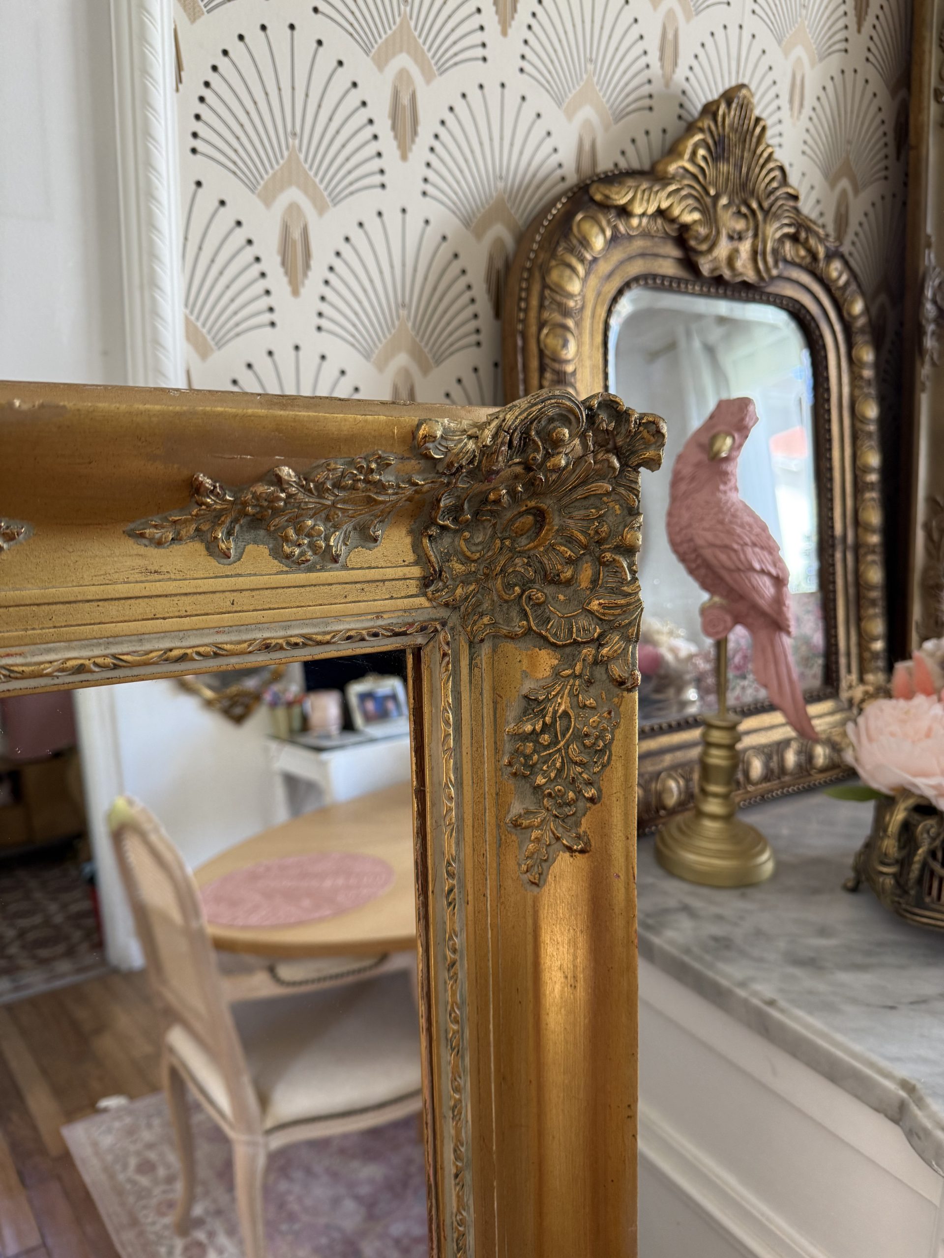 Grand miroir doré – Image 9