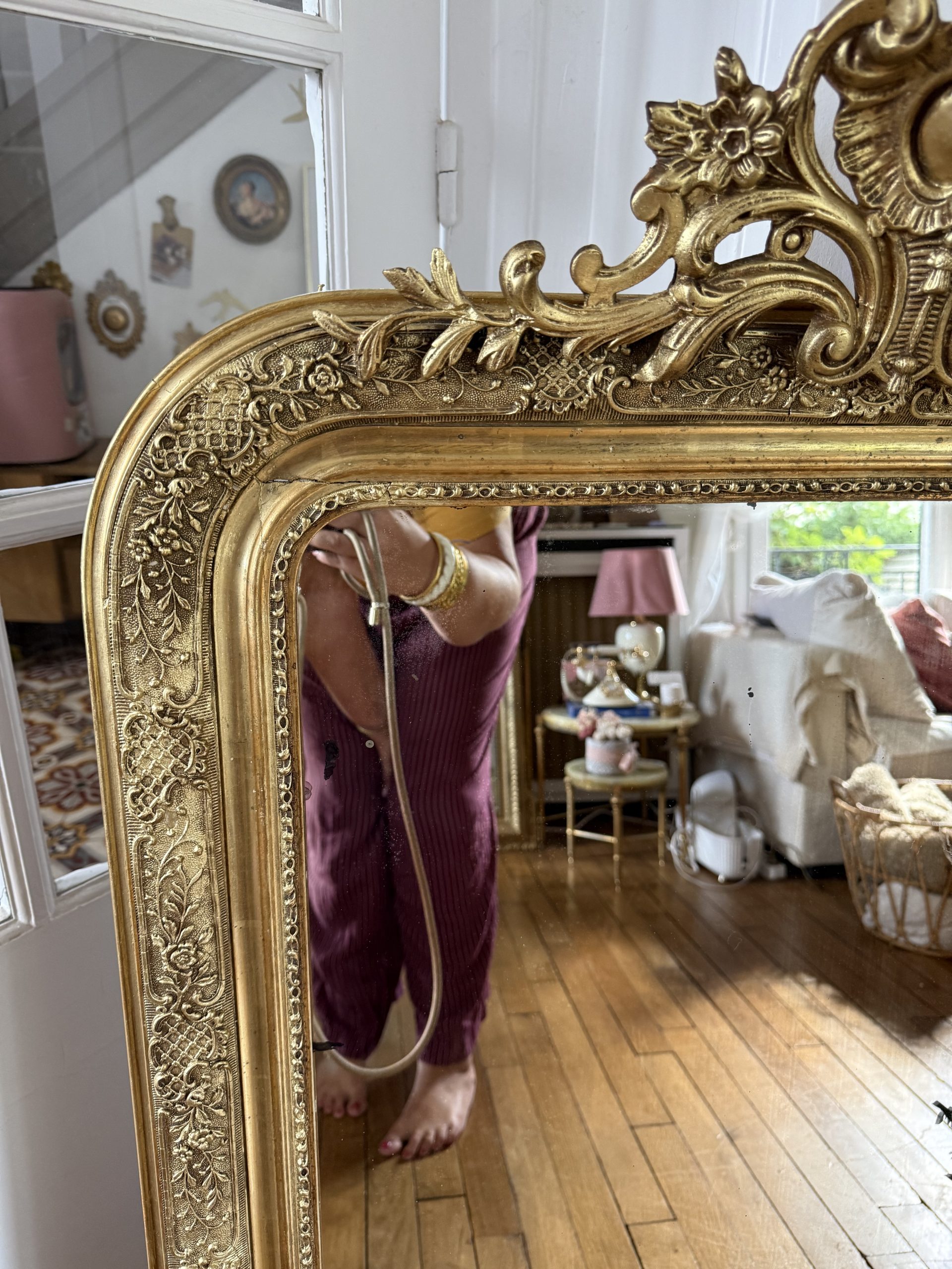 Miroir fronton Louis Philippe – Image 11