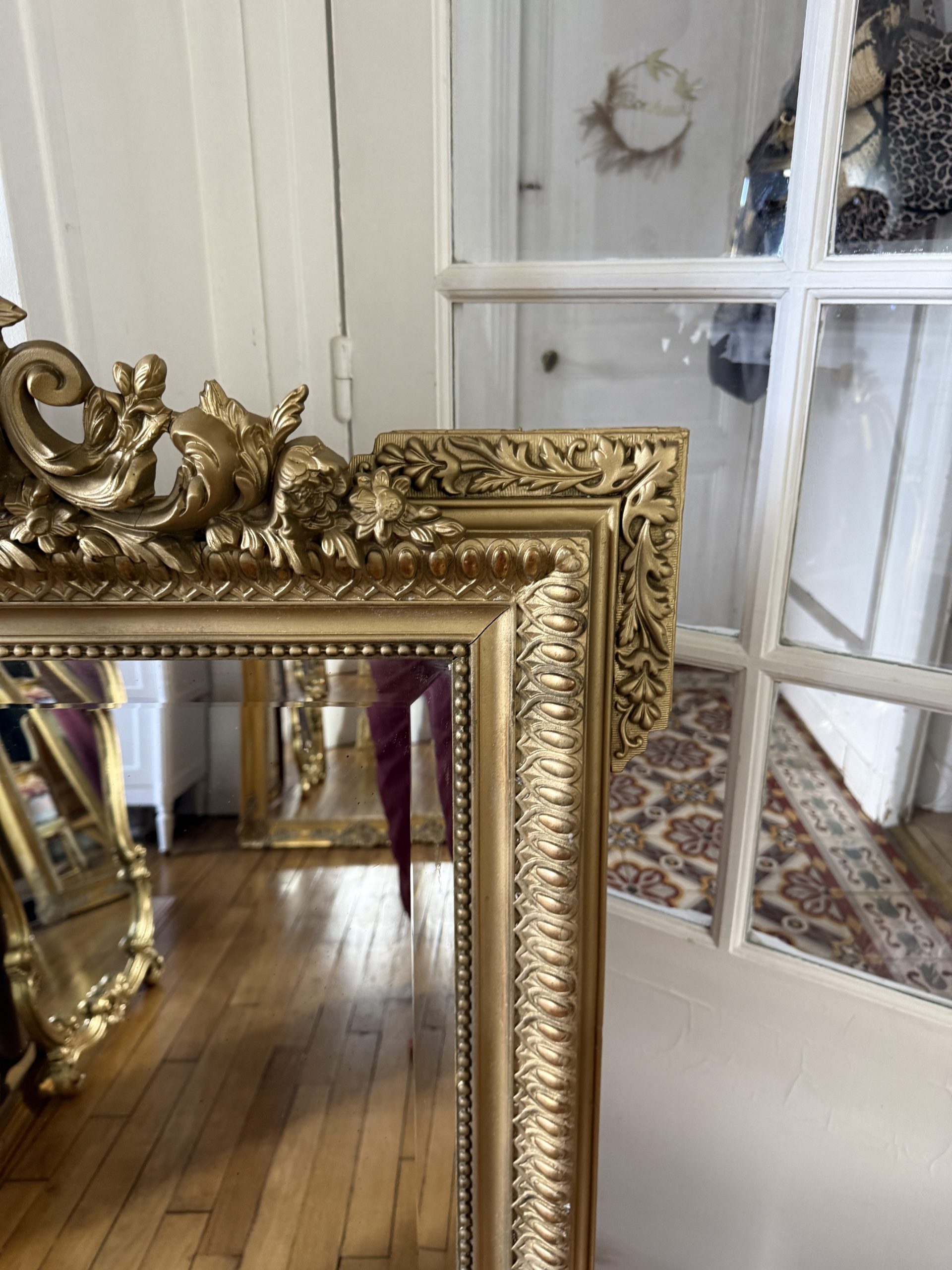 Miroir rocaille ancien – Image 8