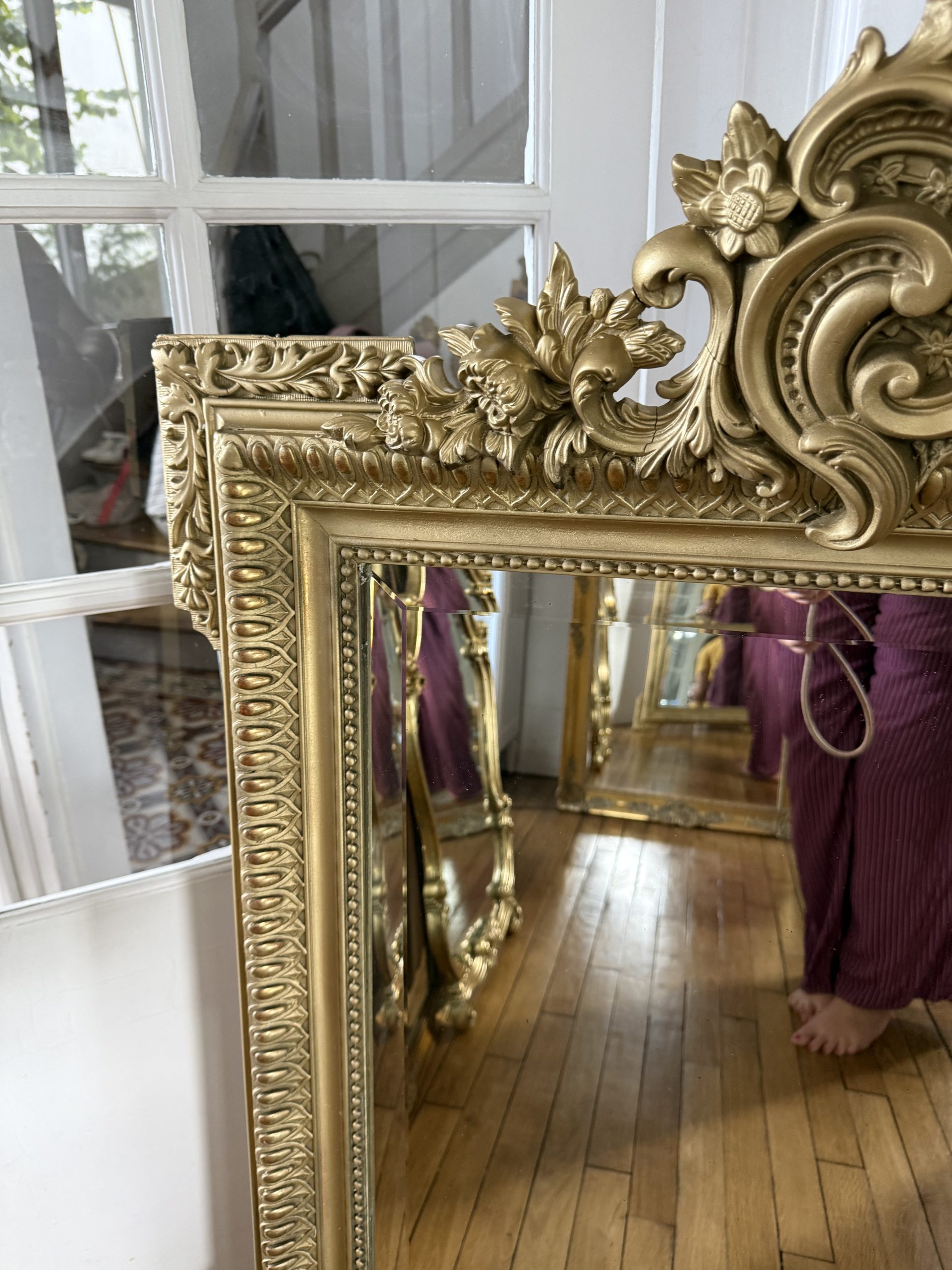 Miroir rocaille ancien – Image 3