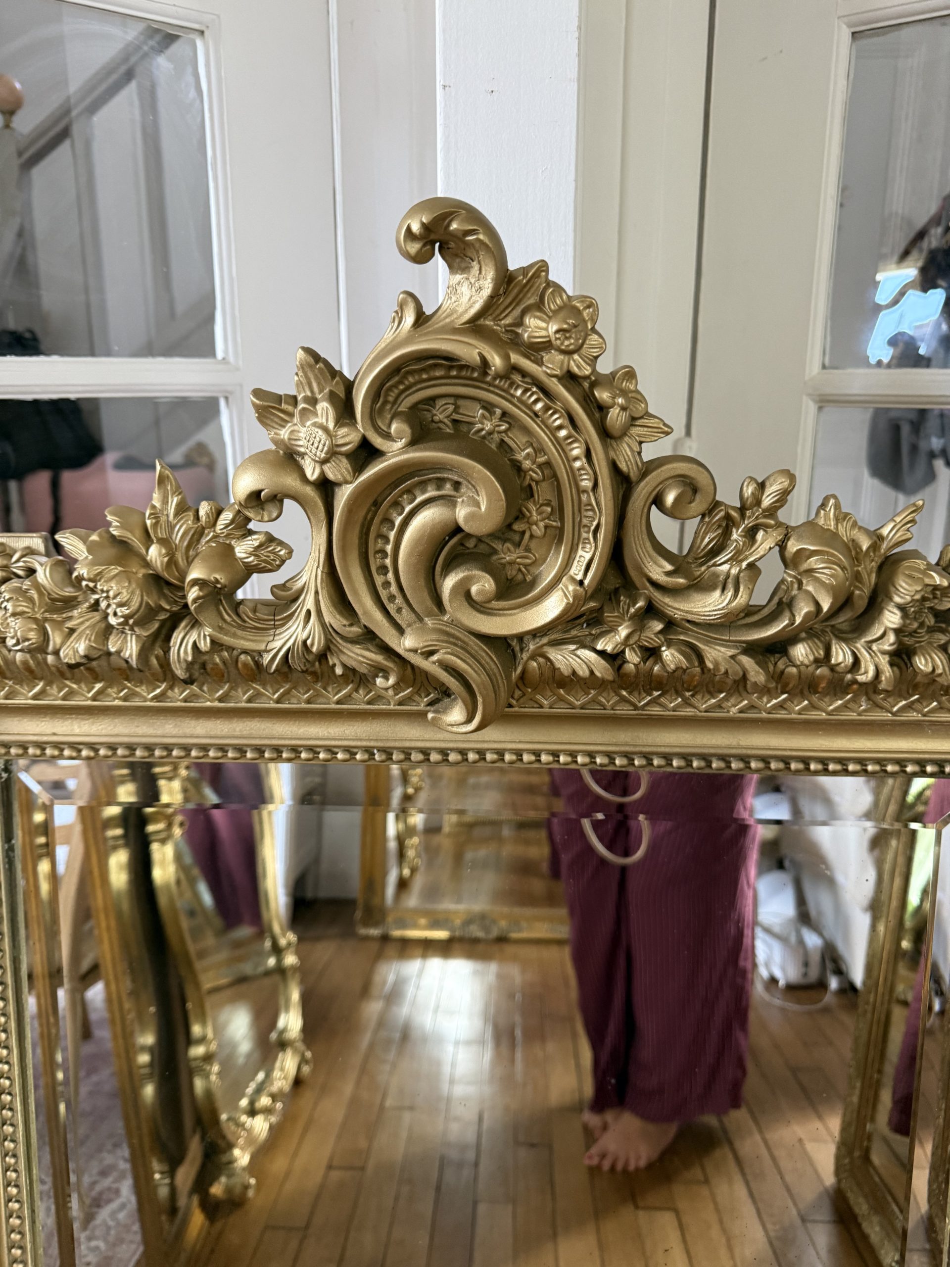 Miroir rocaille ancien – Image 4