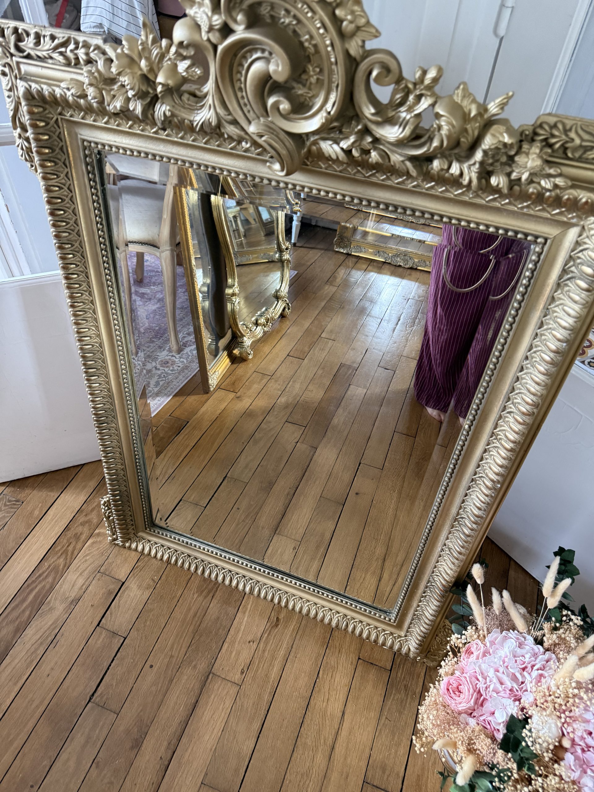 Miroir rocaille ancien – Image 5