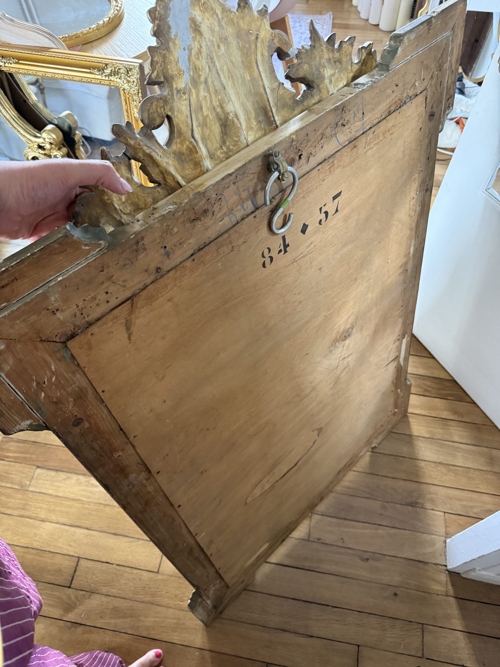 Miroir rocaille ancien – Image 6