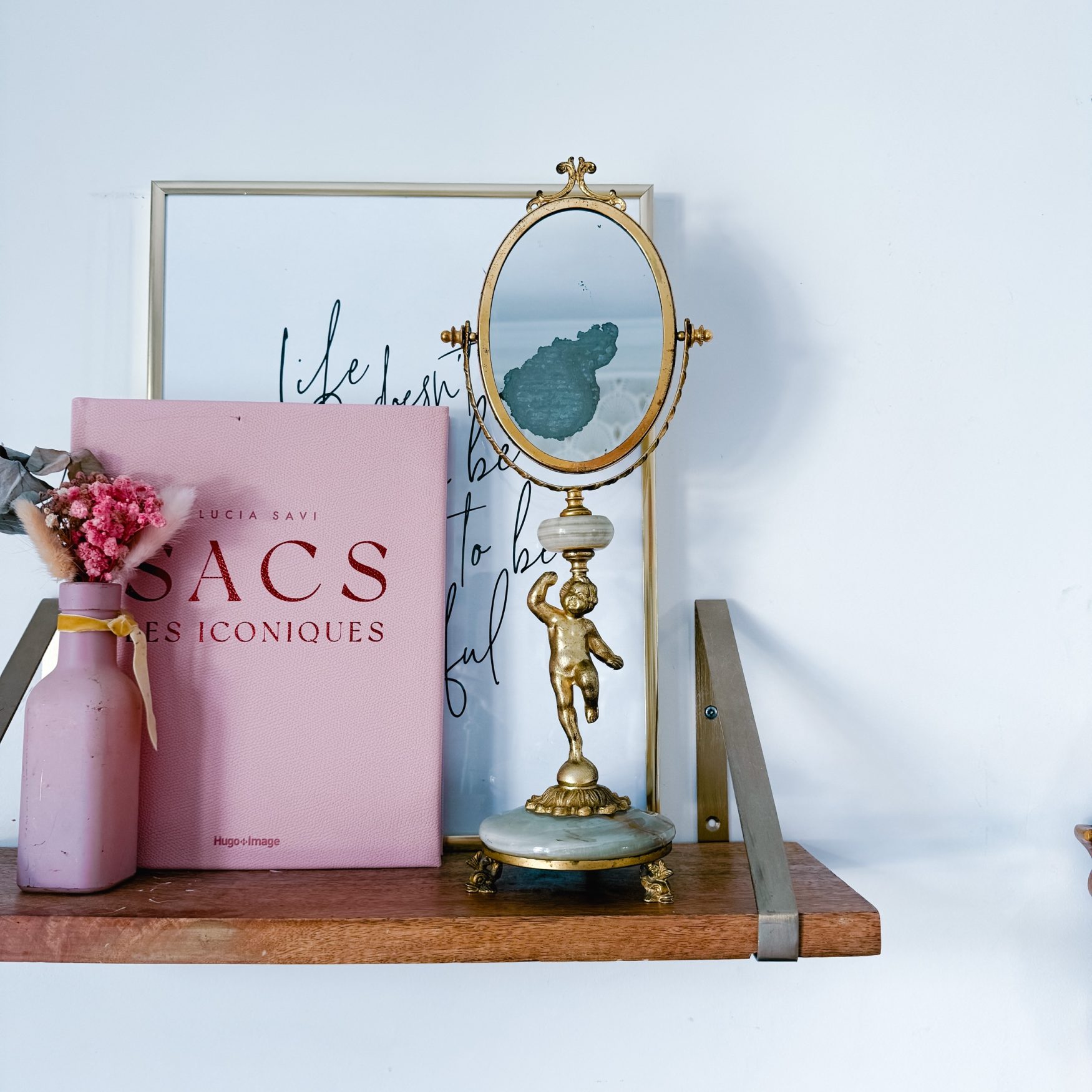 Miroir sur pied onyx