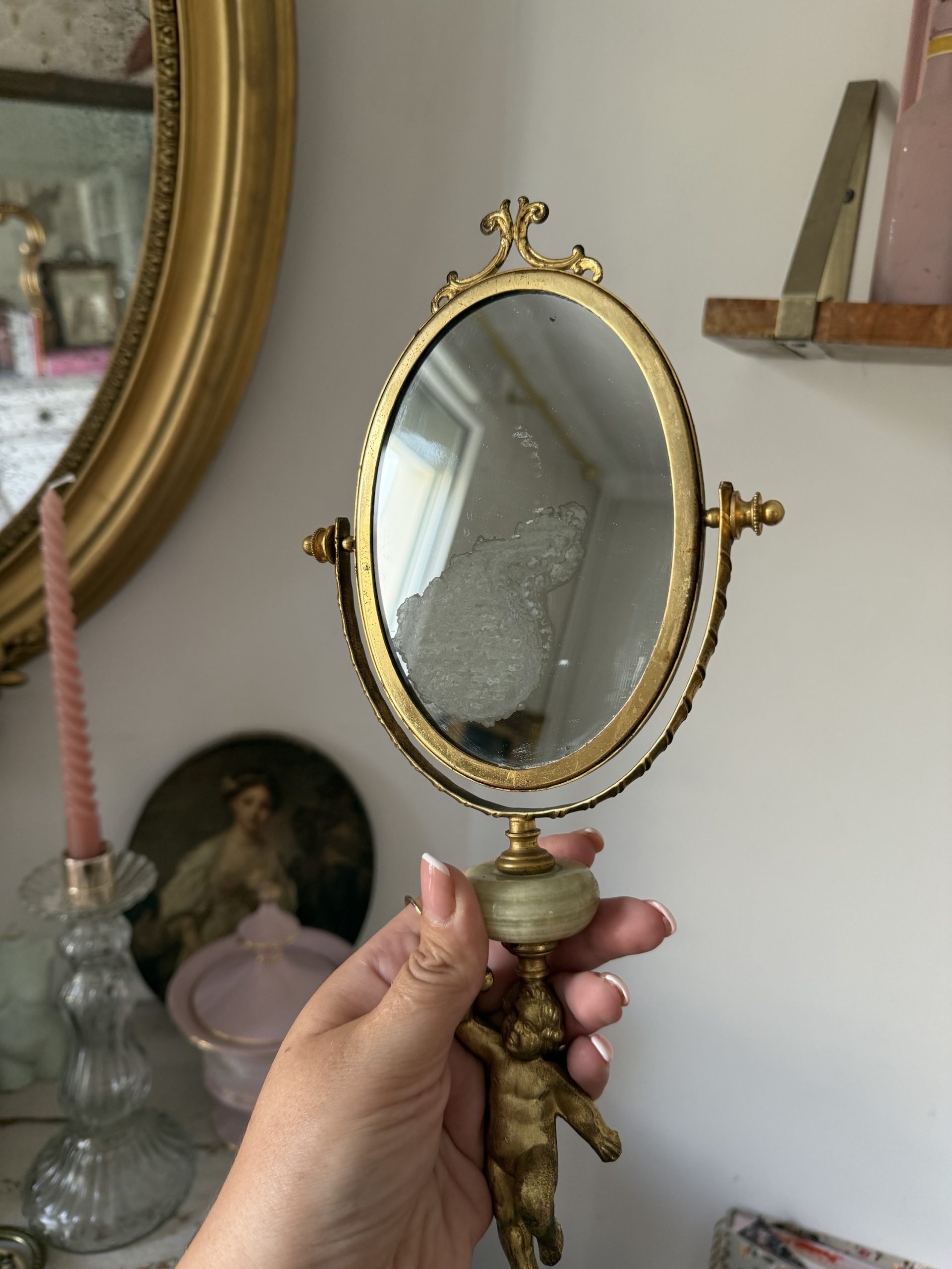 Miroir sur pied onyx – Image 7