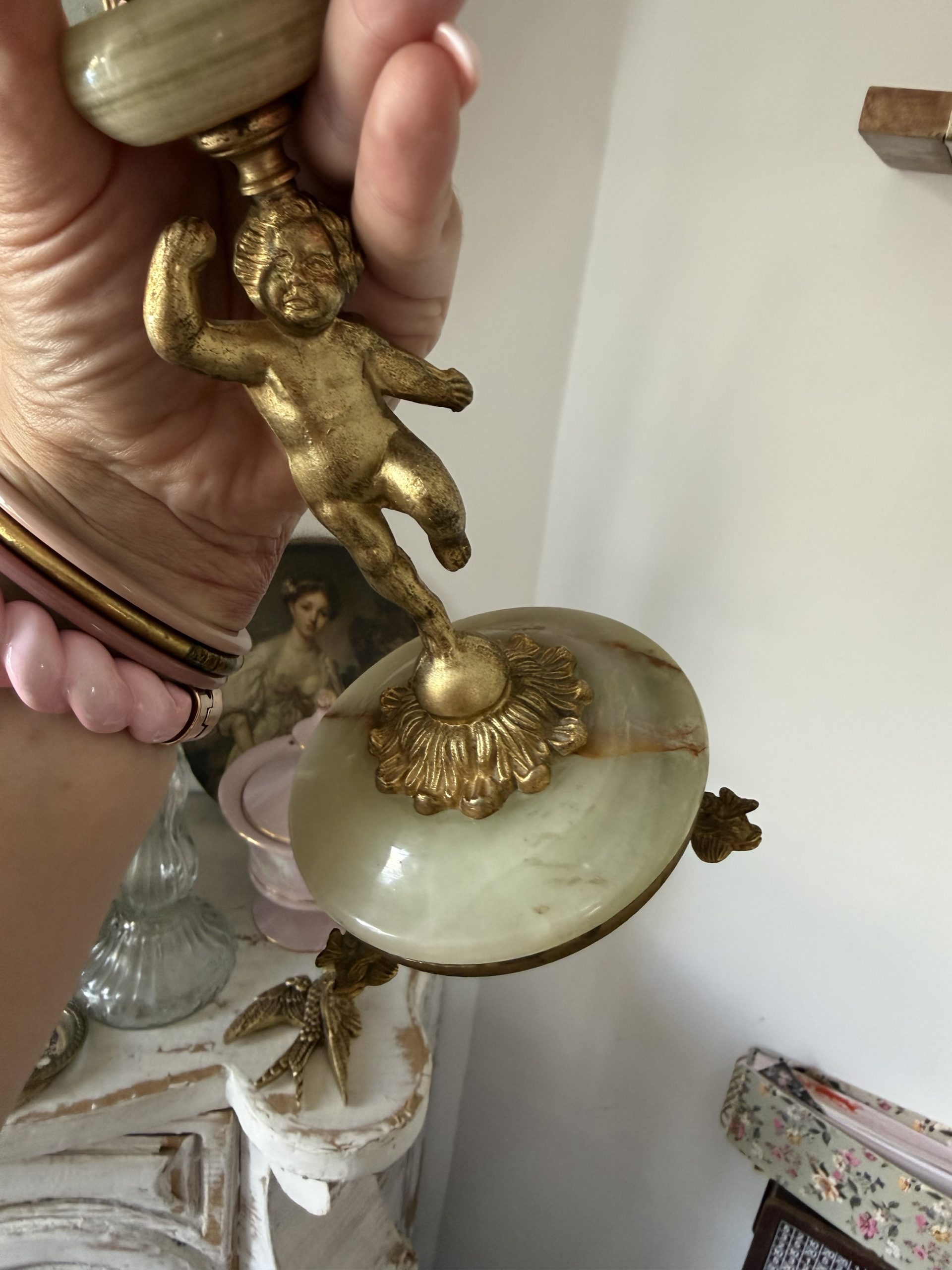 Miroir sur pied onyx – Image 4
