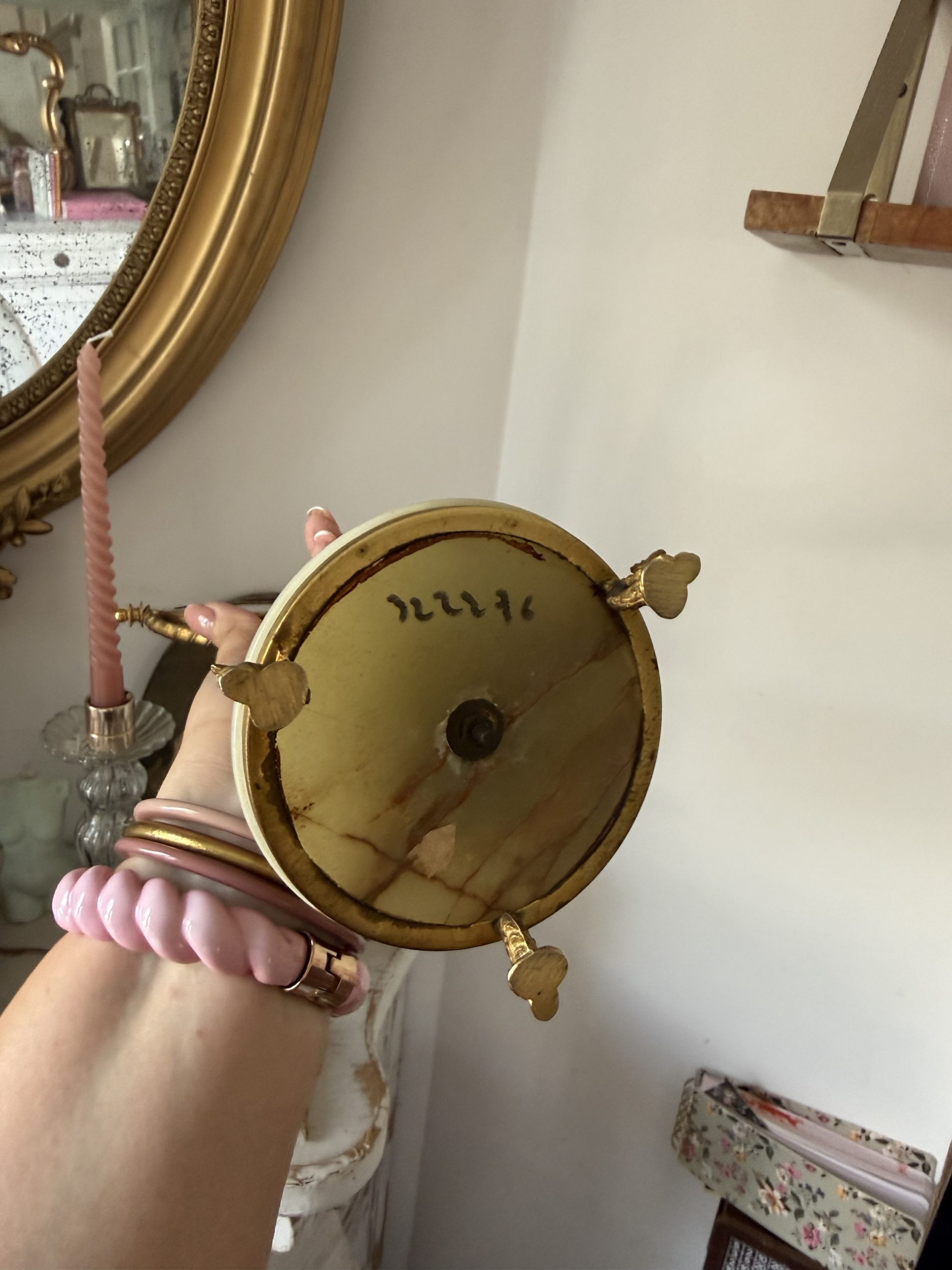 Miroir sur pied onyx – Image 3