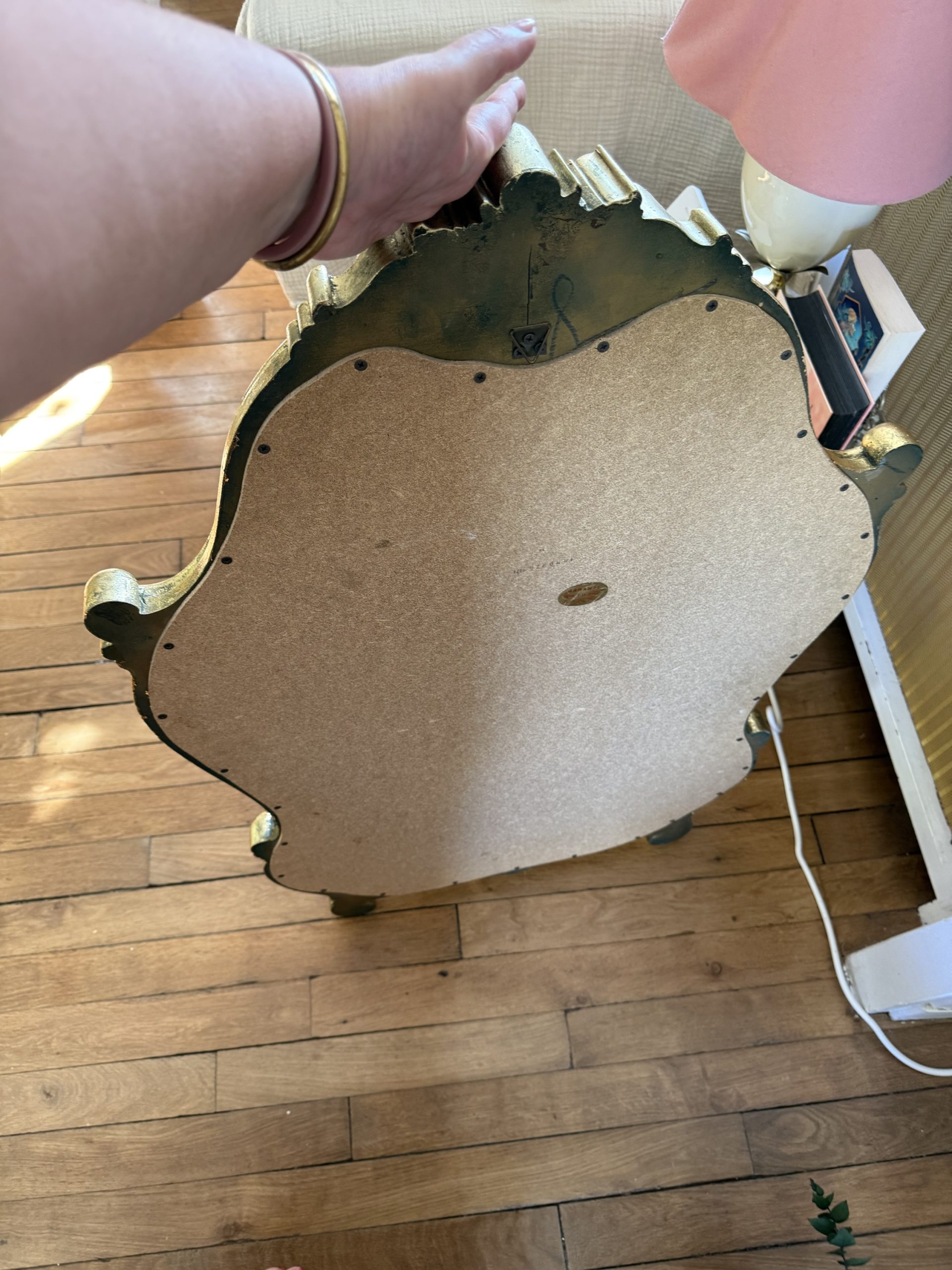 Miroir rocaille doré – Image 4