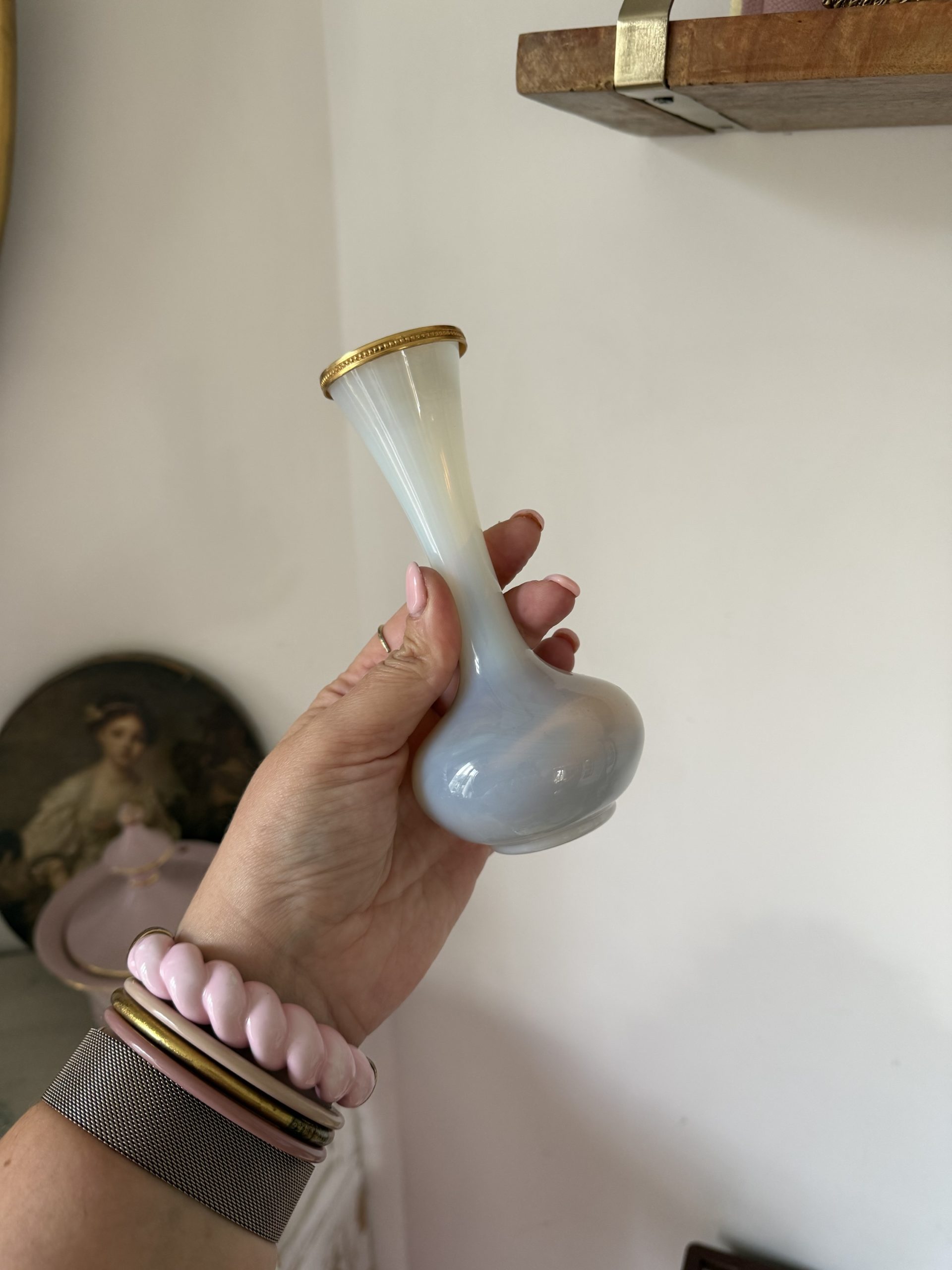 Vase opaline bleuté – Image 5