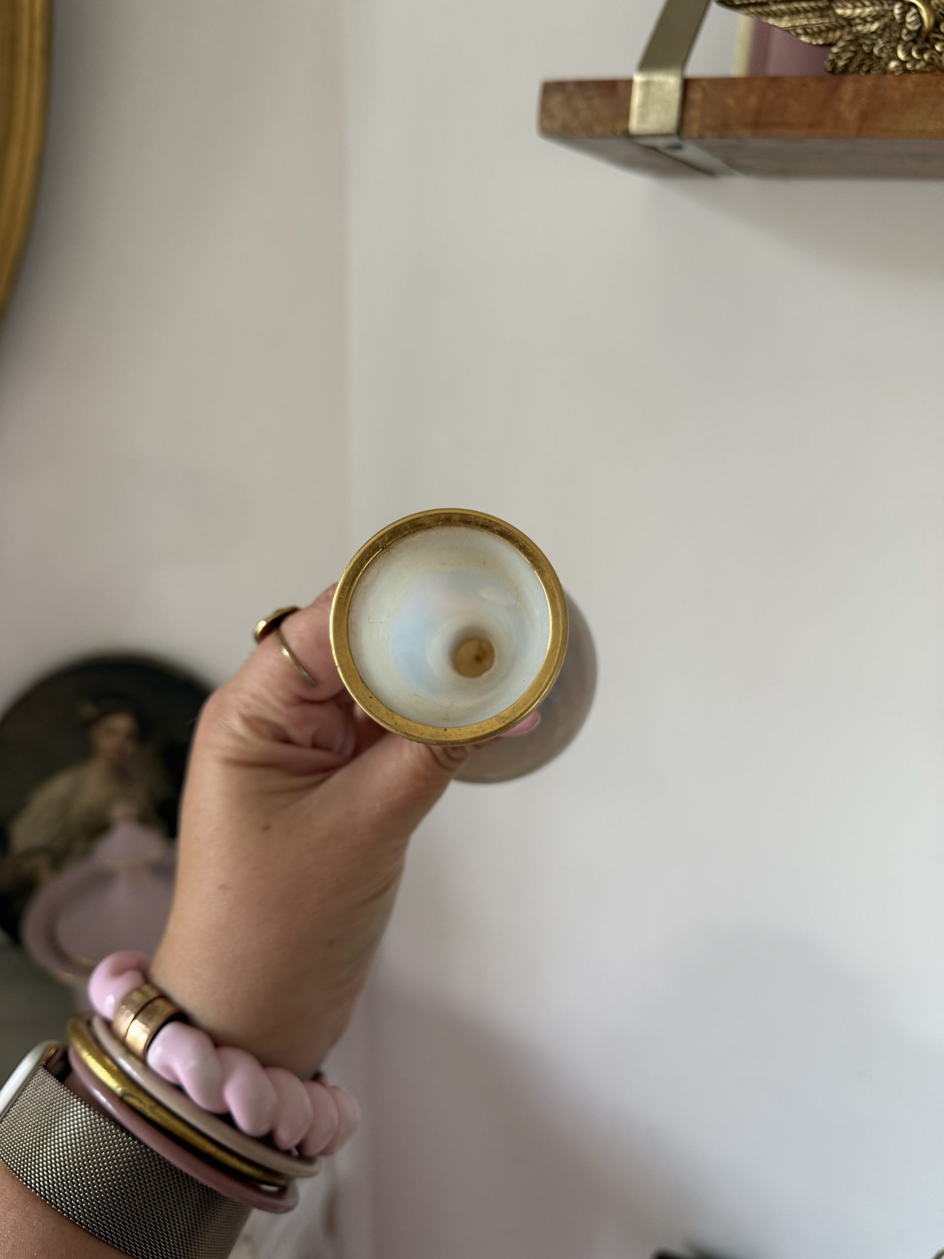 Vase opaline bleuté – Image 4