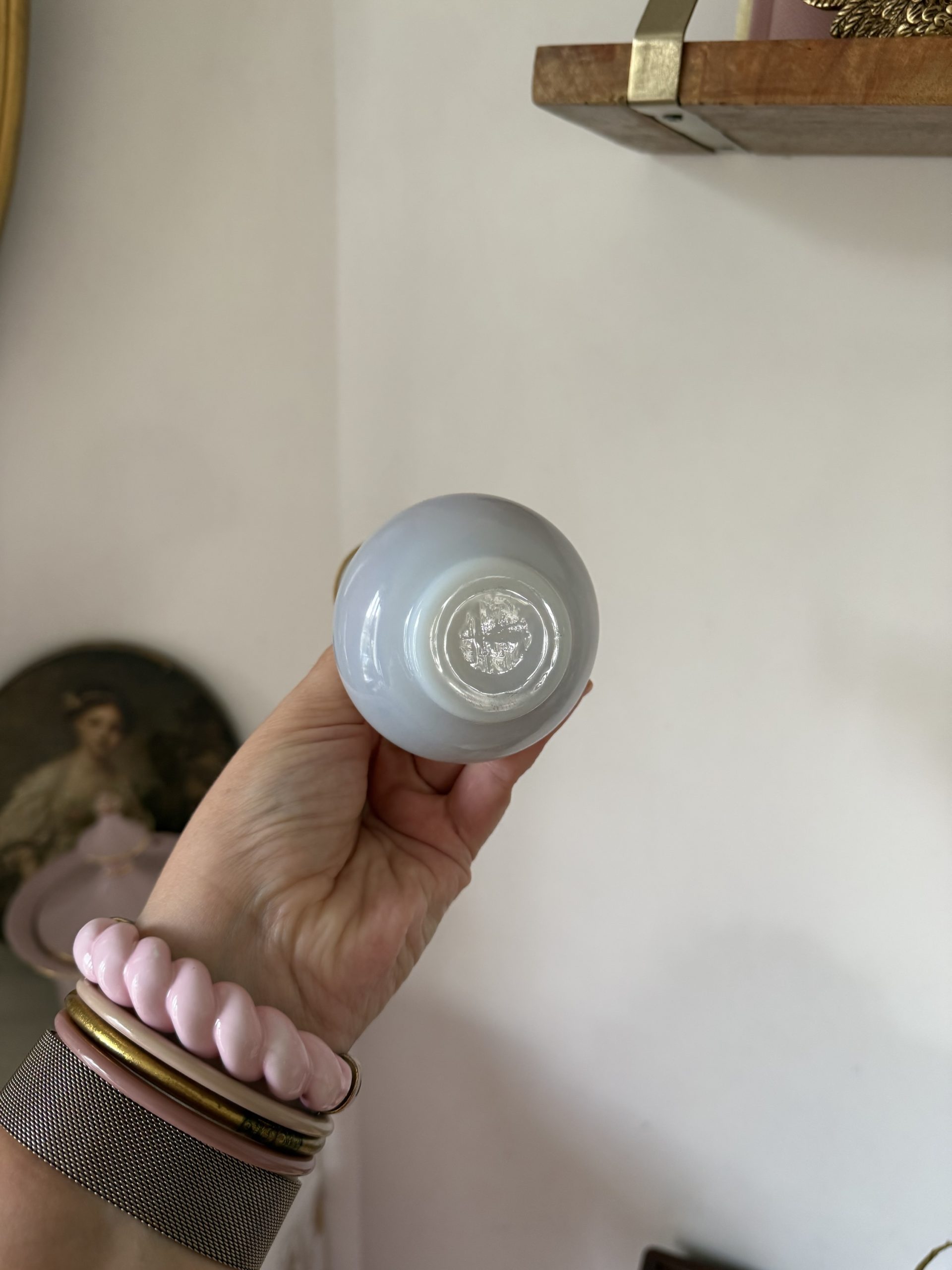 Vase opaline bleuté – Image 3