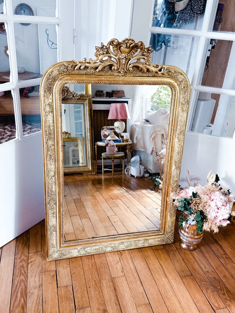 miroir ancien cheminée 19eme siecle