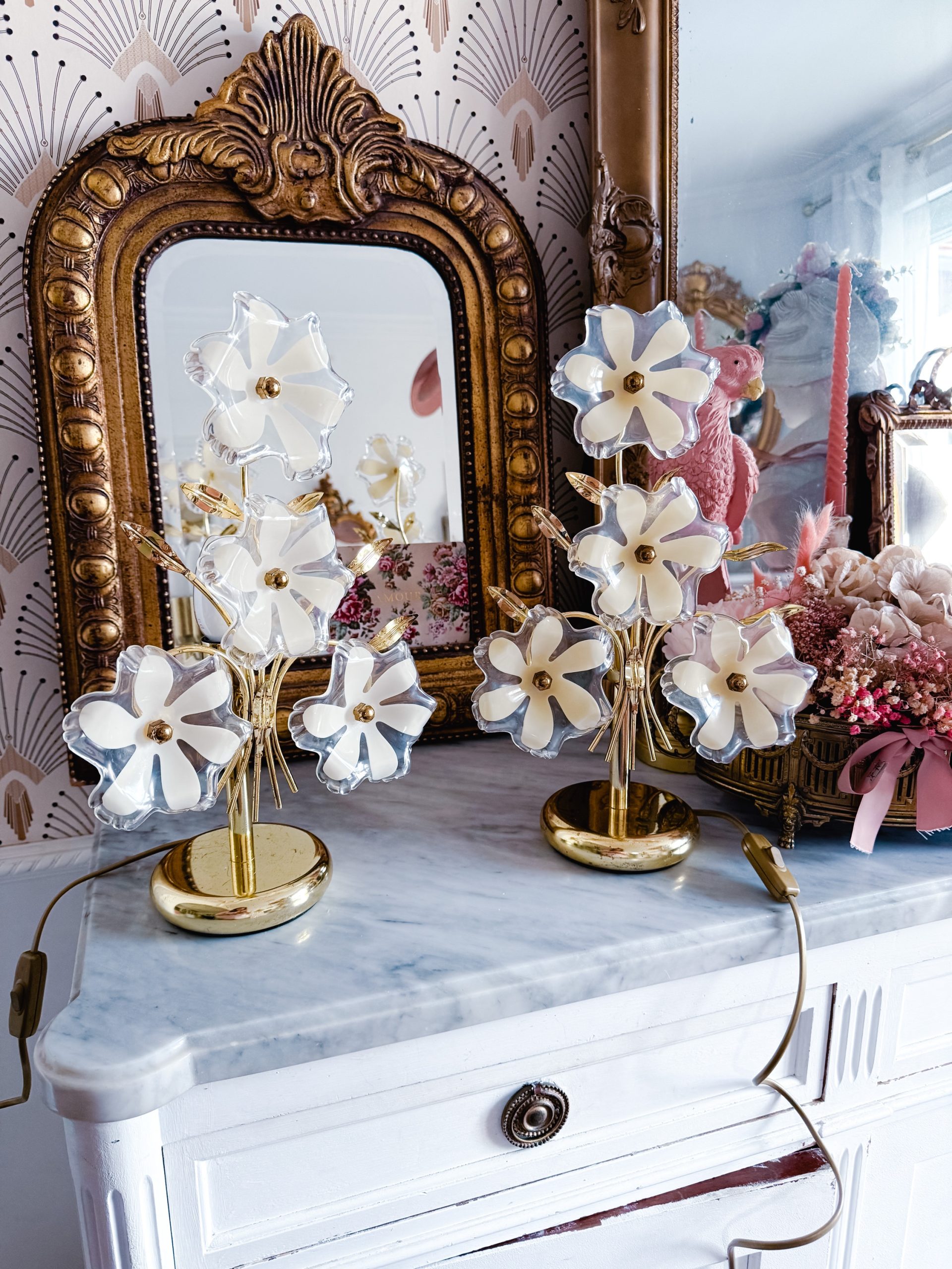 Paire de lampes italiennes