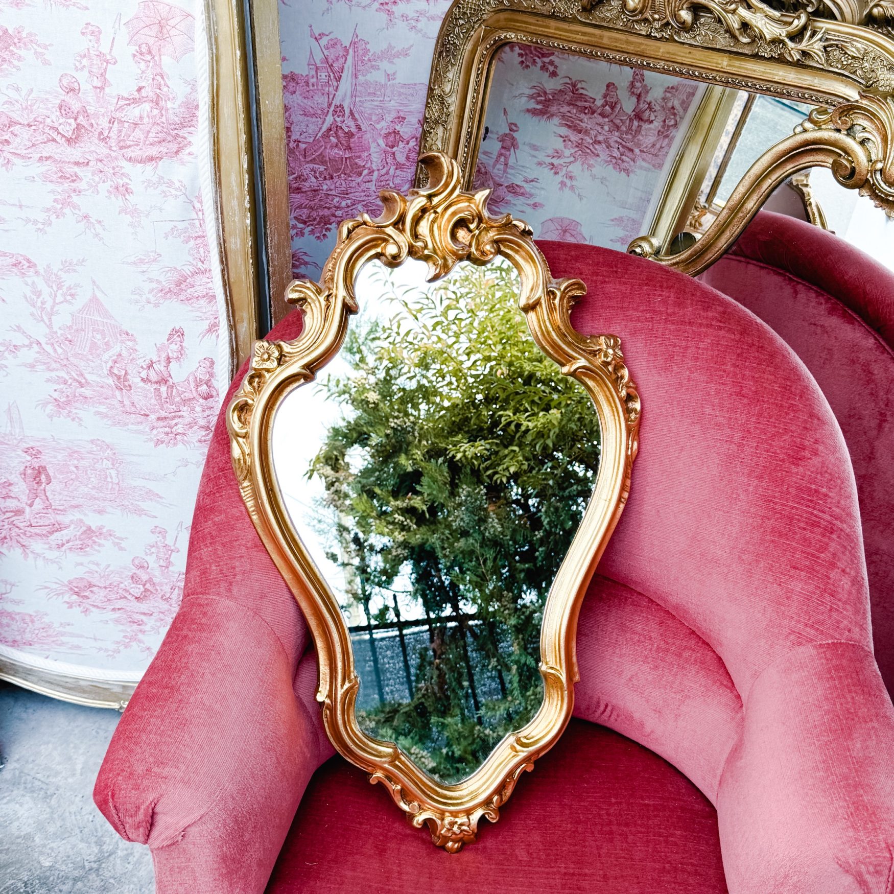 Miroir rocaille Juliette