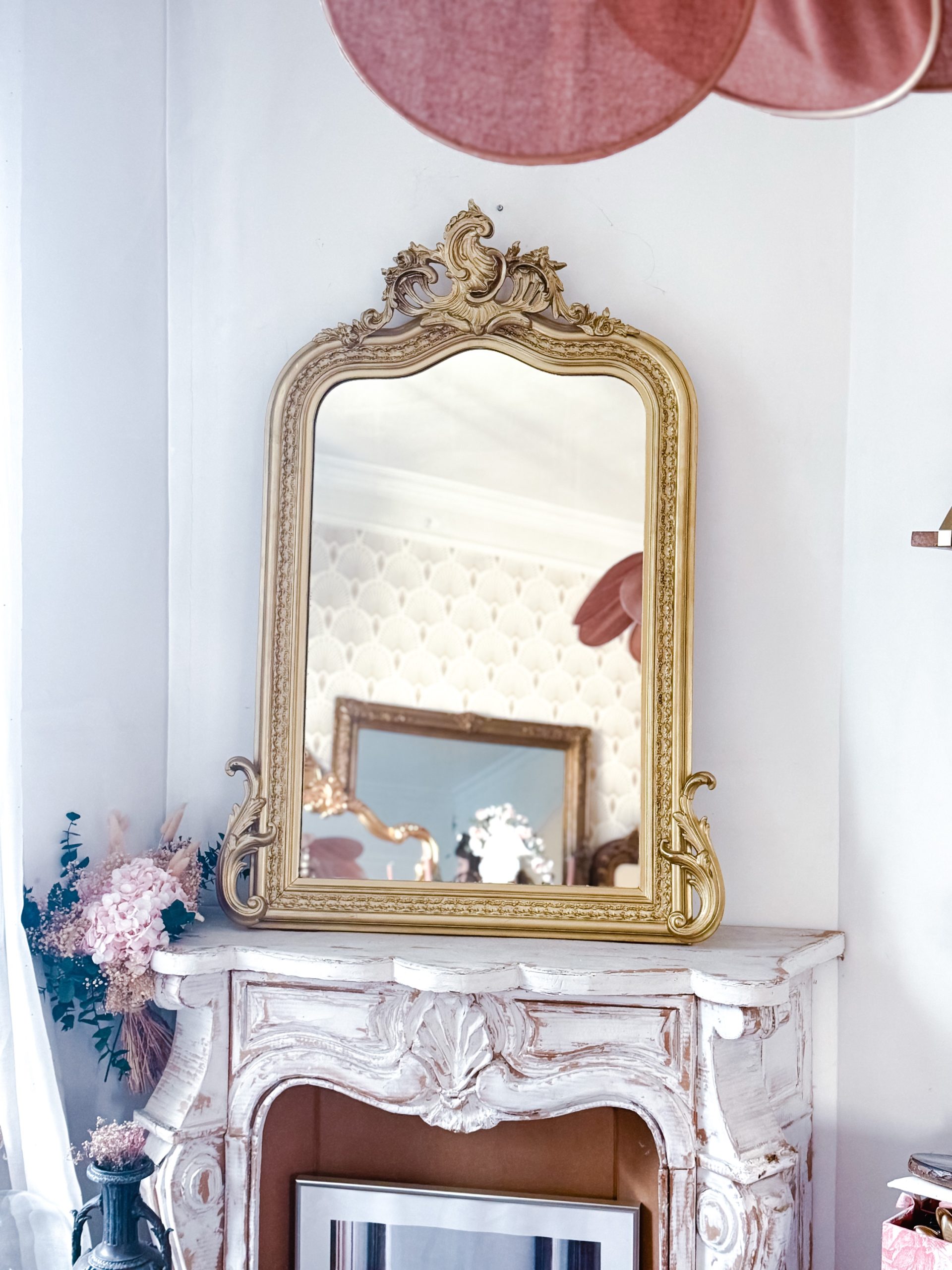 Miroir rocaille 19eme Joséphine
