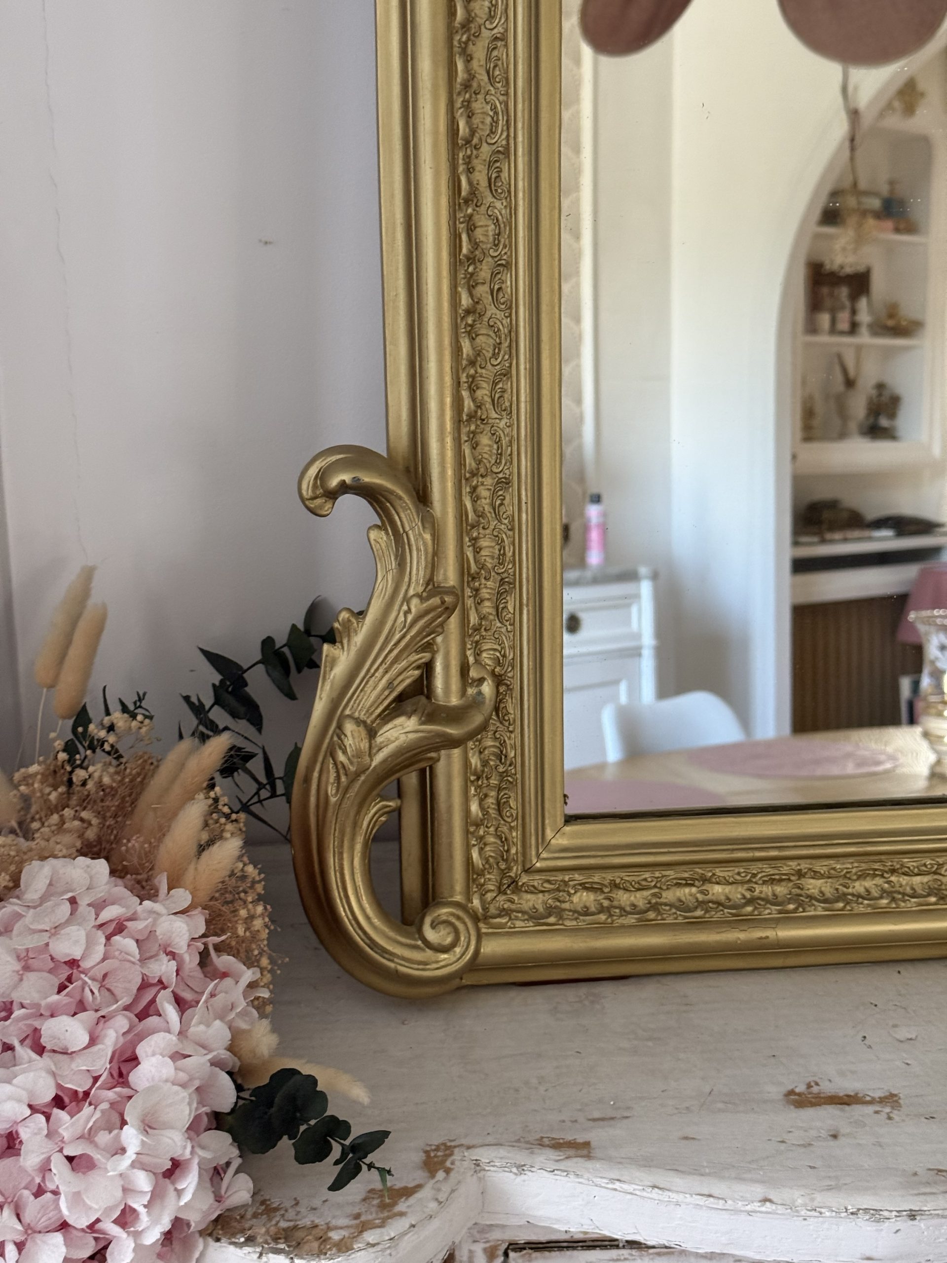 Miroir rocaille 19eme Joséphine – Image 4