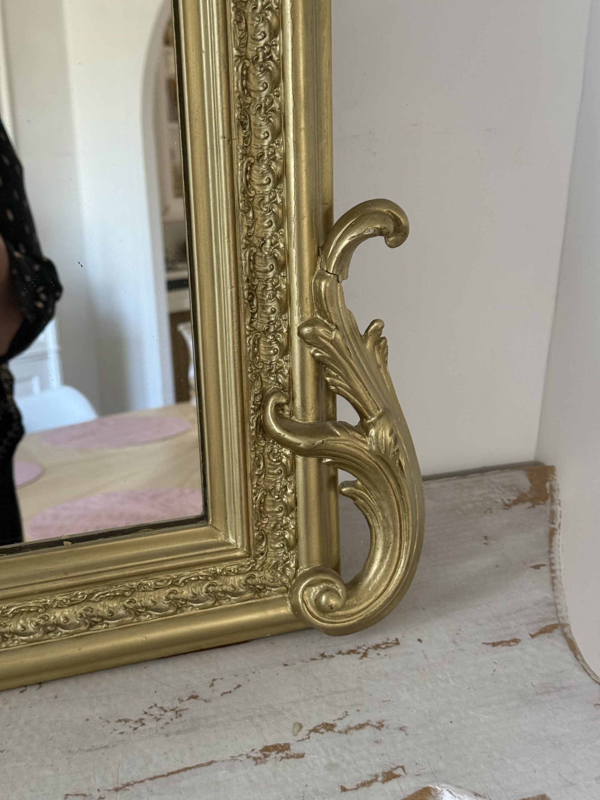 Miroir rocaille 19eme Joséphine – Image 5