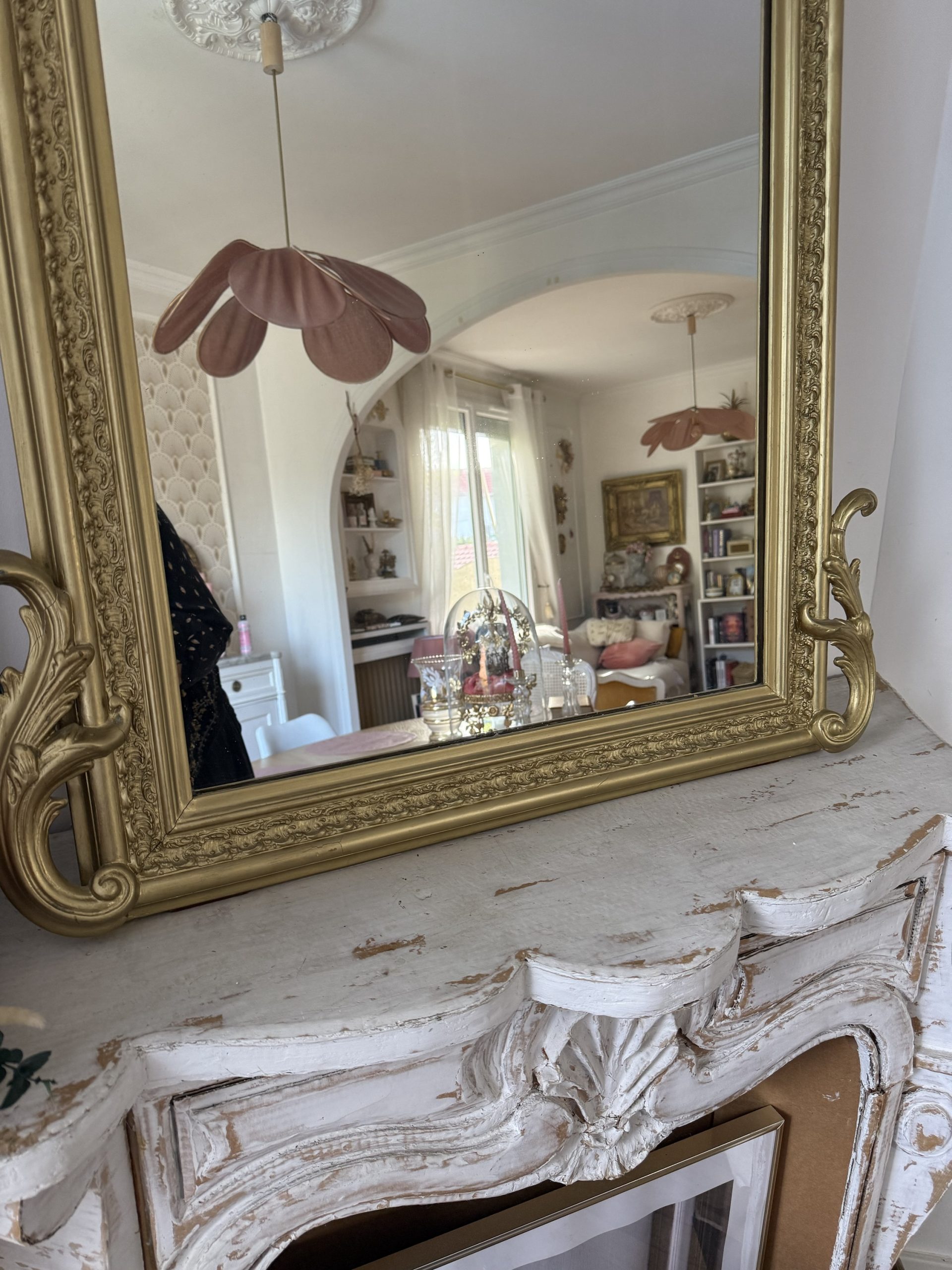 Miroir rocaille 19eme Joséphine – Image 6