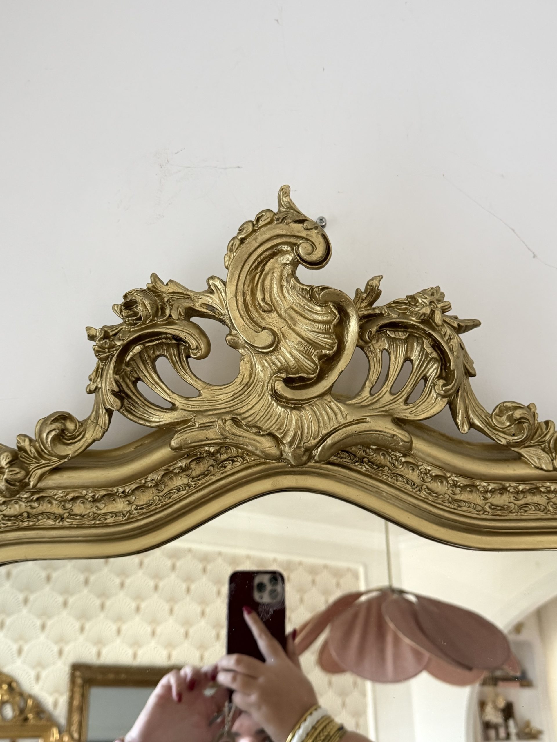 Miroir rocaille 19eme Joséphine – Image 8